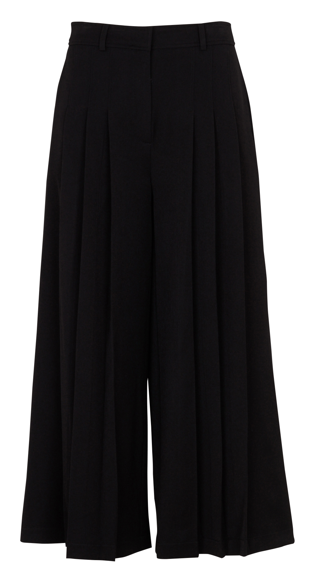 Wijde cropped plissébroek LA FEE MARABOUTEE Zwart