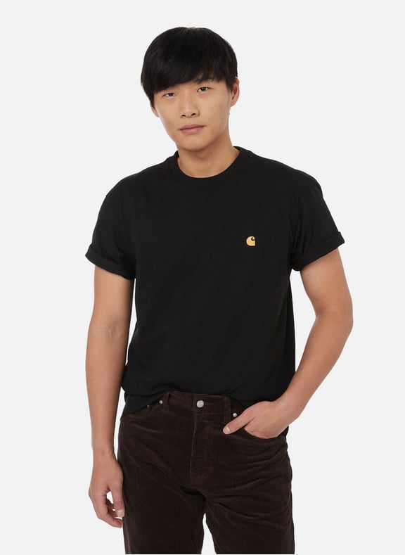 T-shirt à manches courtes en coton Noir by CARHARTT WIP CARHARTT WIP T-shirt à manches courtes en coton Noir