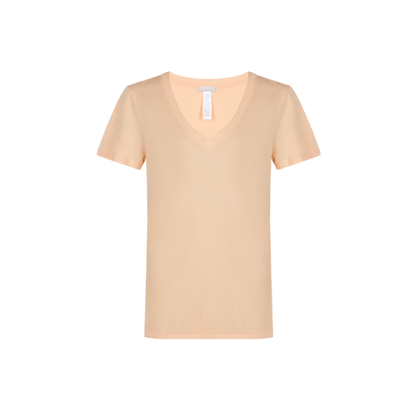 Hanro Cotton Blend T-shirt In Orange