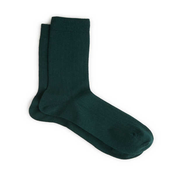 Bleuforêt Cotton Over-the-knee Socks In Green