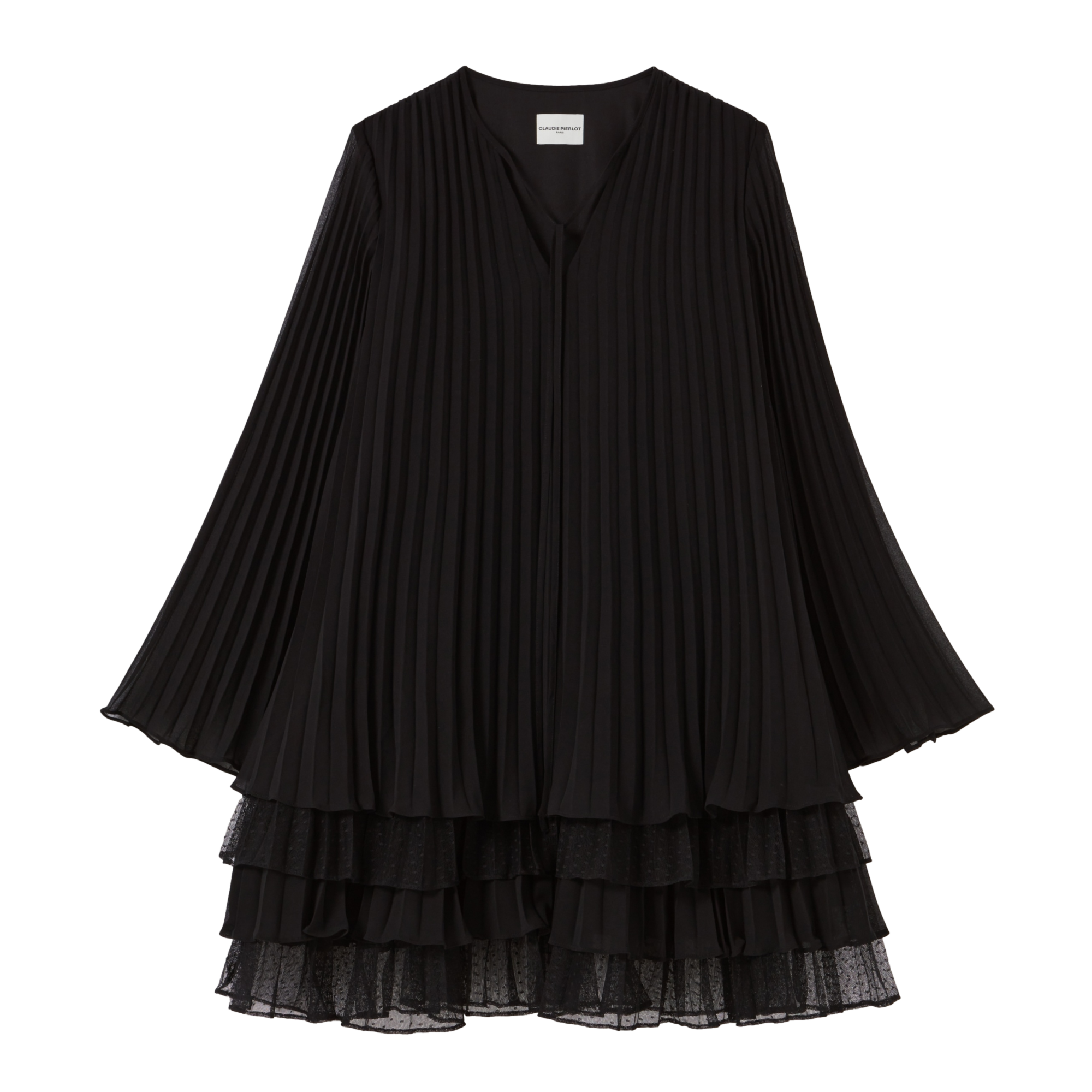 Robe courte volantée CLAUDIE PIERLOT Noir