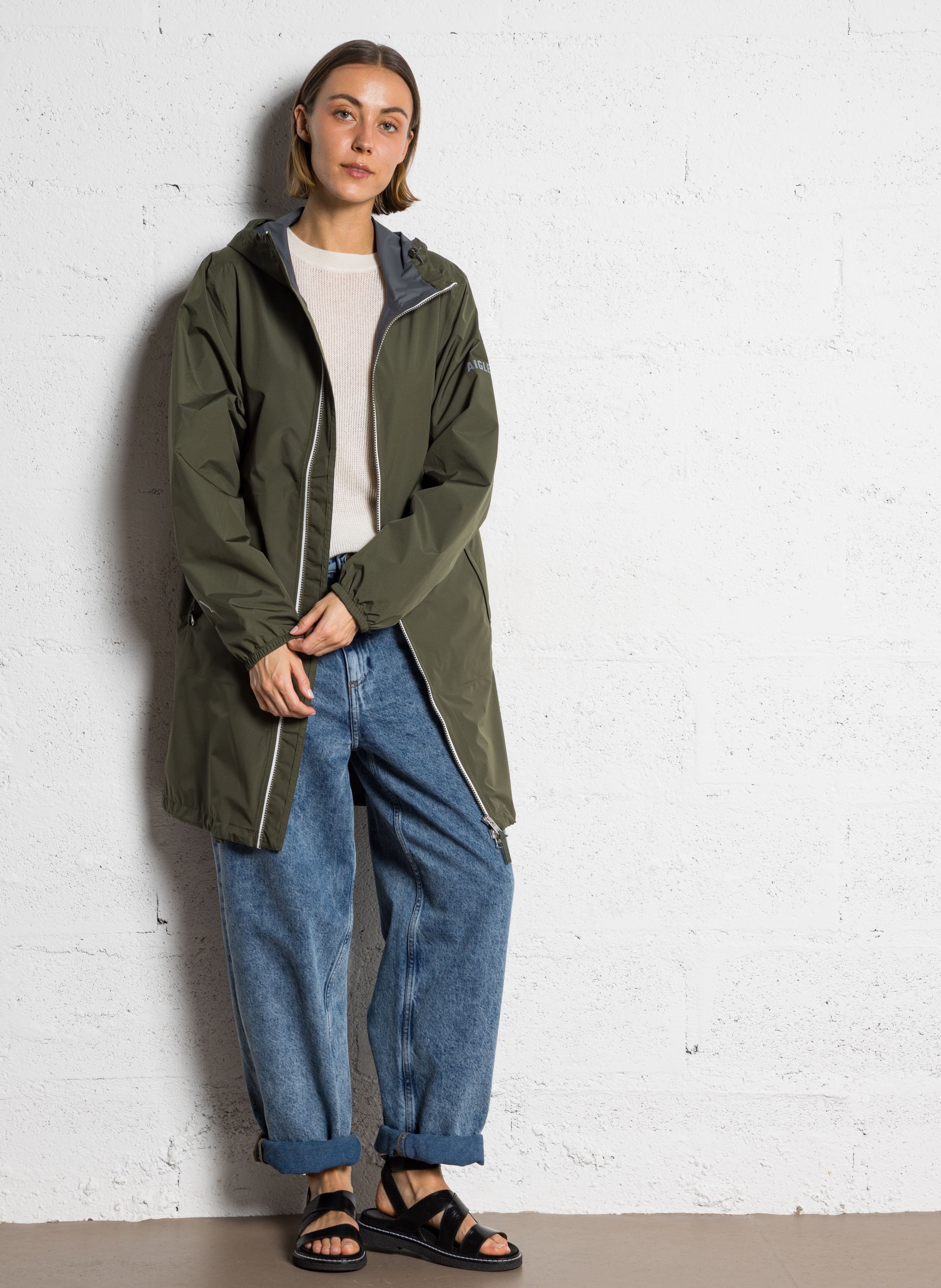 Jean ballon en coton joybird-b AMERICAN VINTAGE Bleu