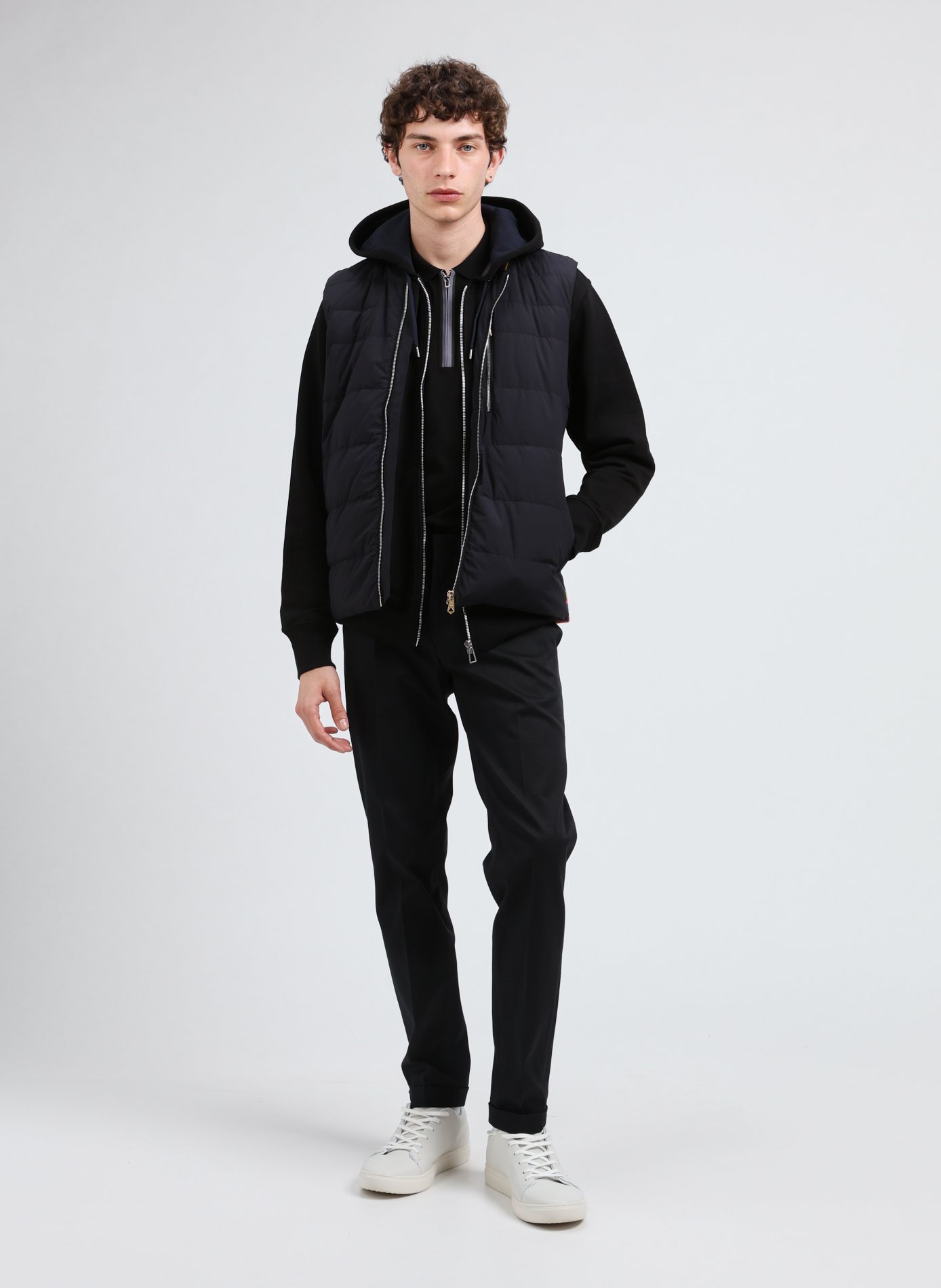 Bi-material gilet PAUL SMITH Multicolour