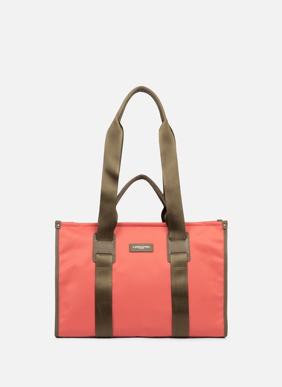 Large tote bag - Basic Faculty Pink by LANCASTER LANCASTER Large tote bag - Basic Faculty Pink