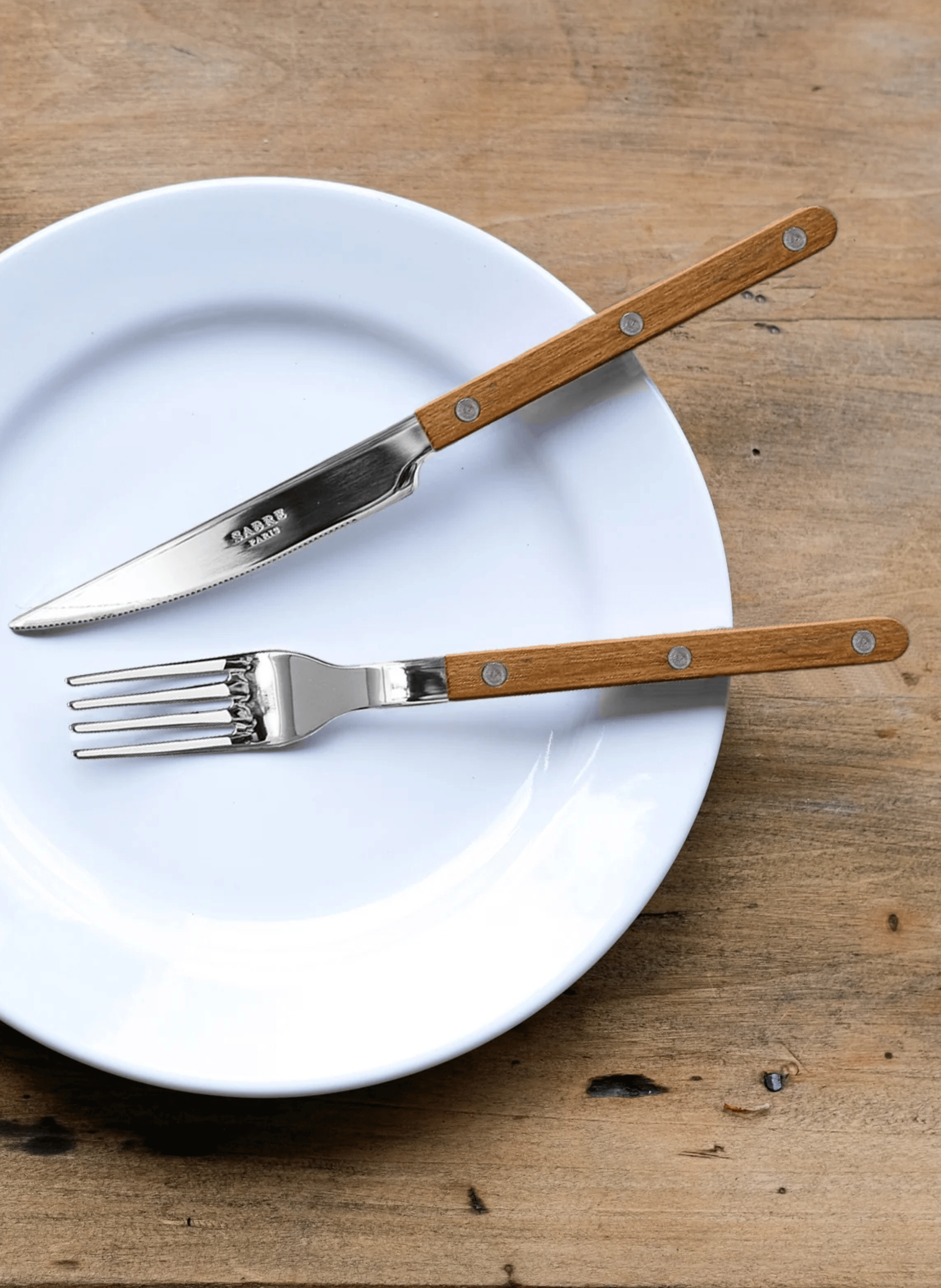 Couteau de table, bistrot teck SABRE PARIS Marron