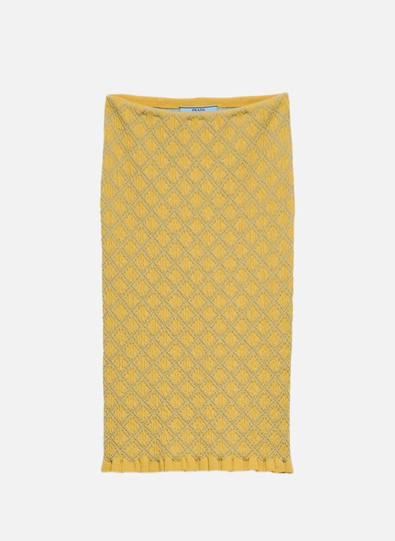 Jupe en coton Jaune by PRADA PRADA Jupe en coton Jaune