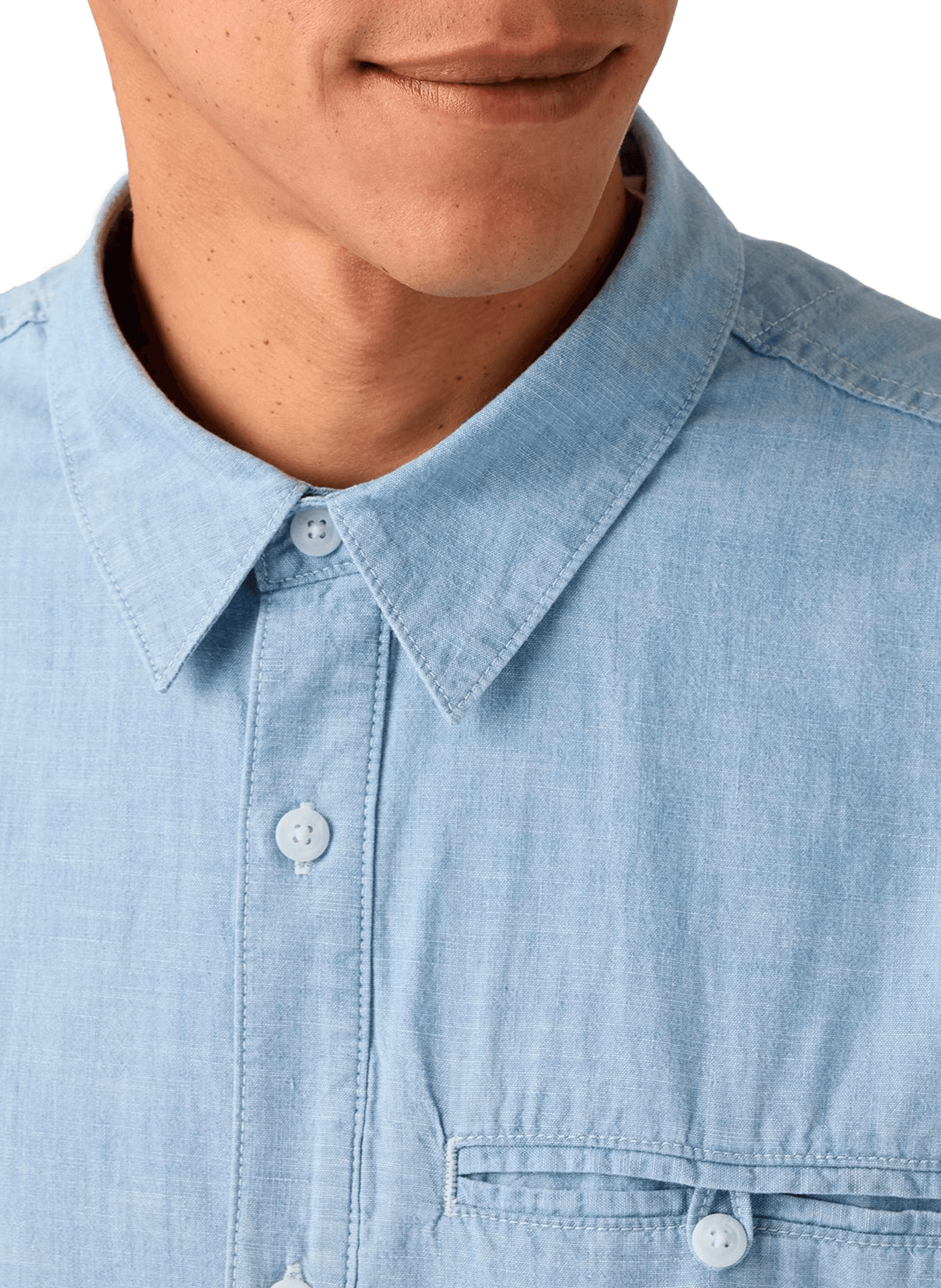 Short-Sleeve Cotton Shirt LEVI'S Blue