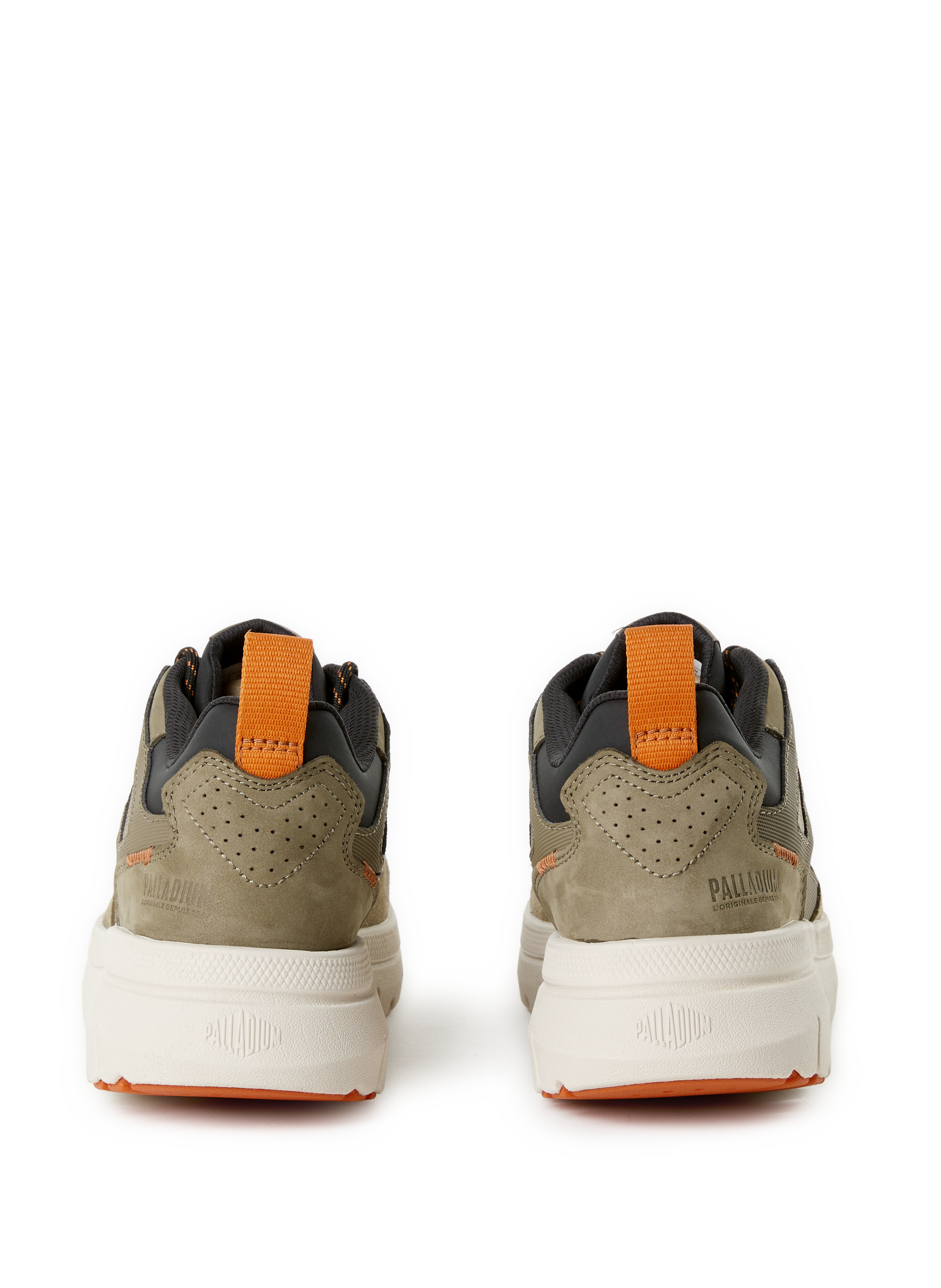 Mixed leather sneakers PALLADIUM Green