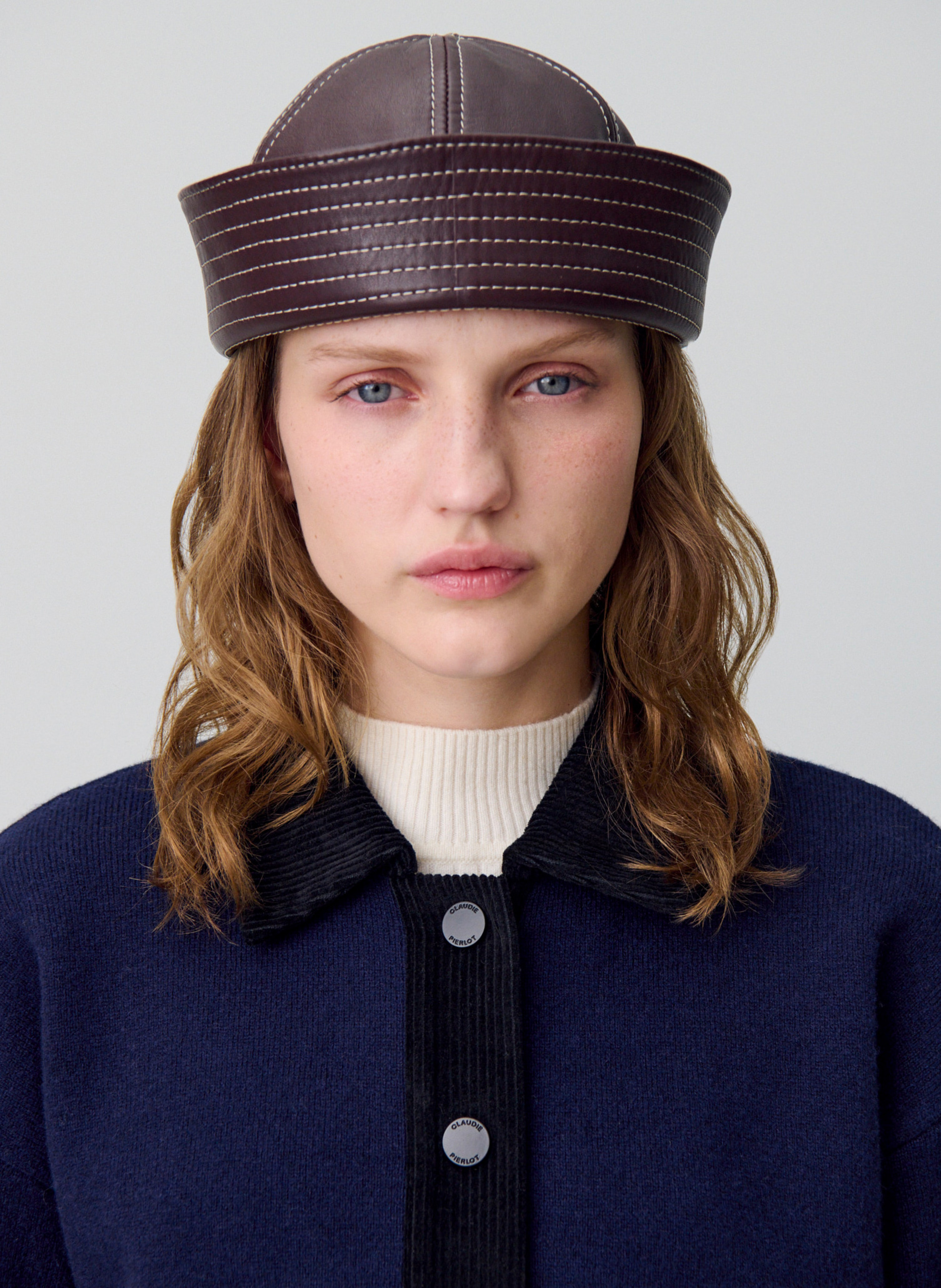 Cardigan court boutonné en laine mamamia CLAUDIE PIERLOT Multicolore