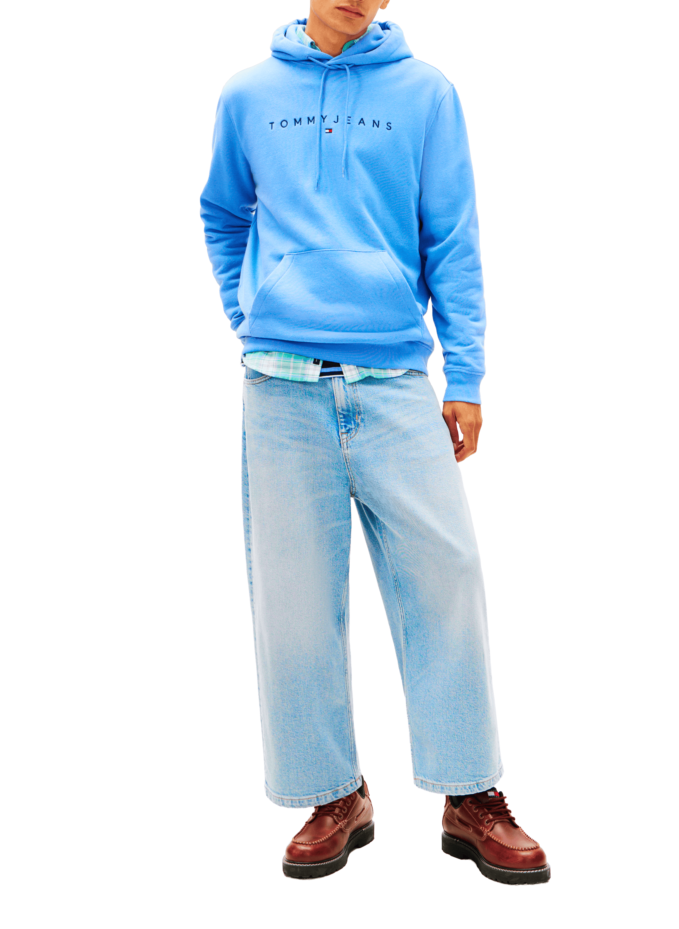 Hoodie with embroidered logo TOMMY HILFIGER Blue