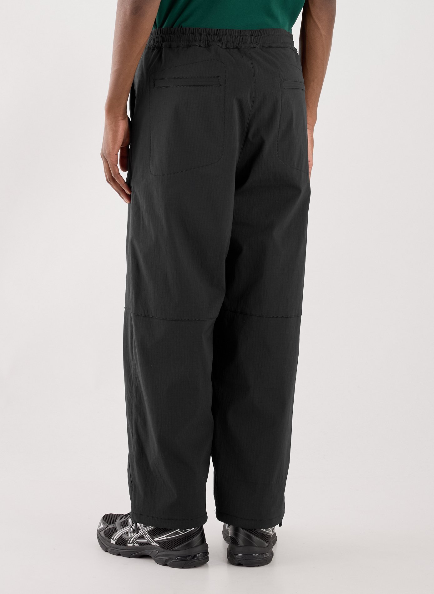 Straight pants with elastic waist ARTE ANTWERP Black