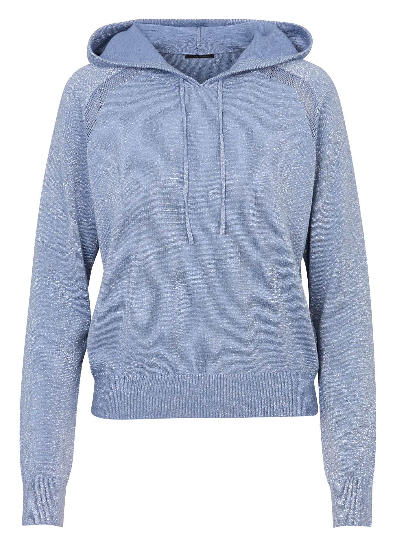 Pull à capuche droit brillant IKKS Bleu