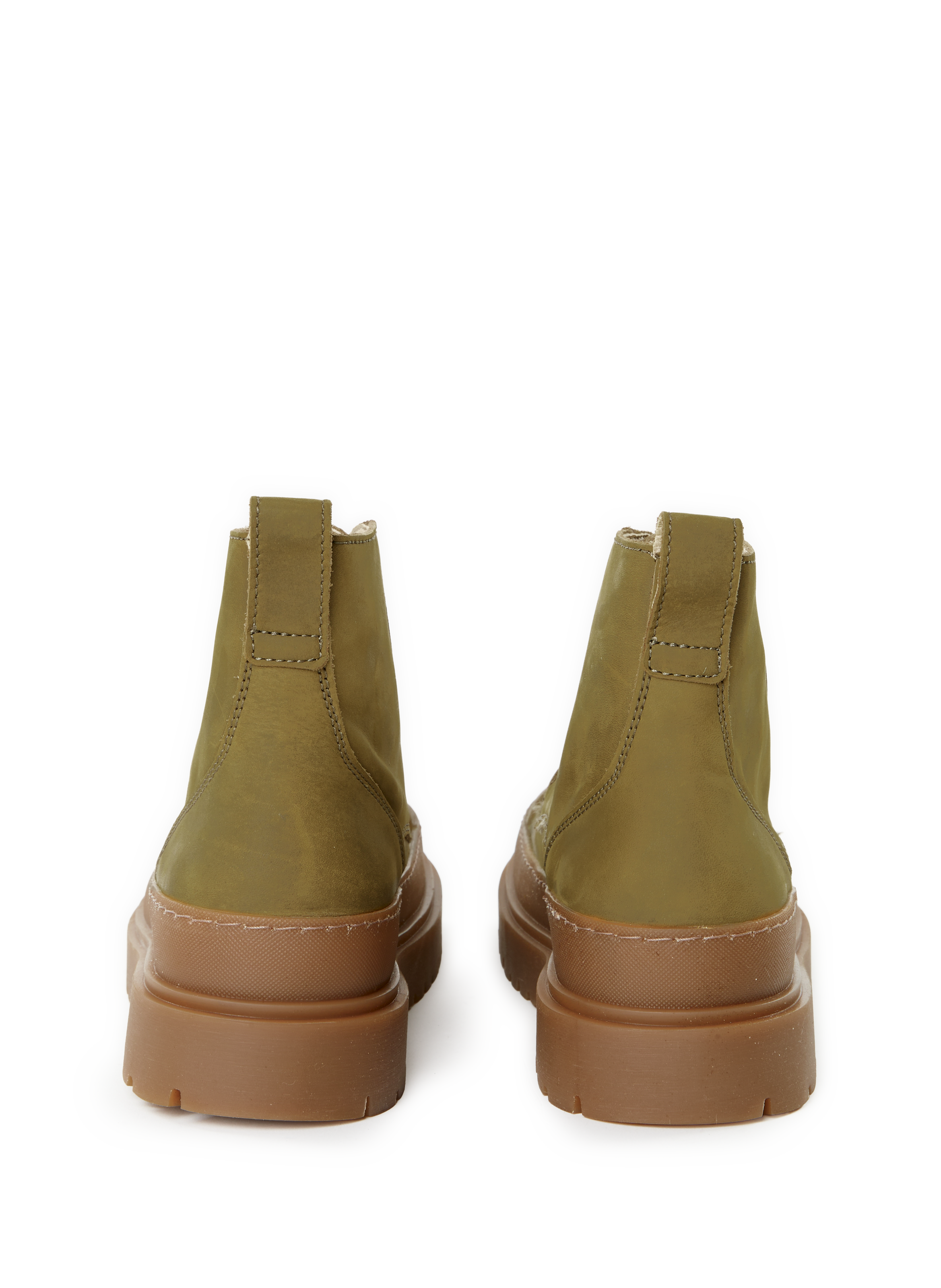 Prescott cowhide leather ankle boots BIRKENSTOCK Khaki