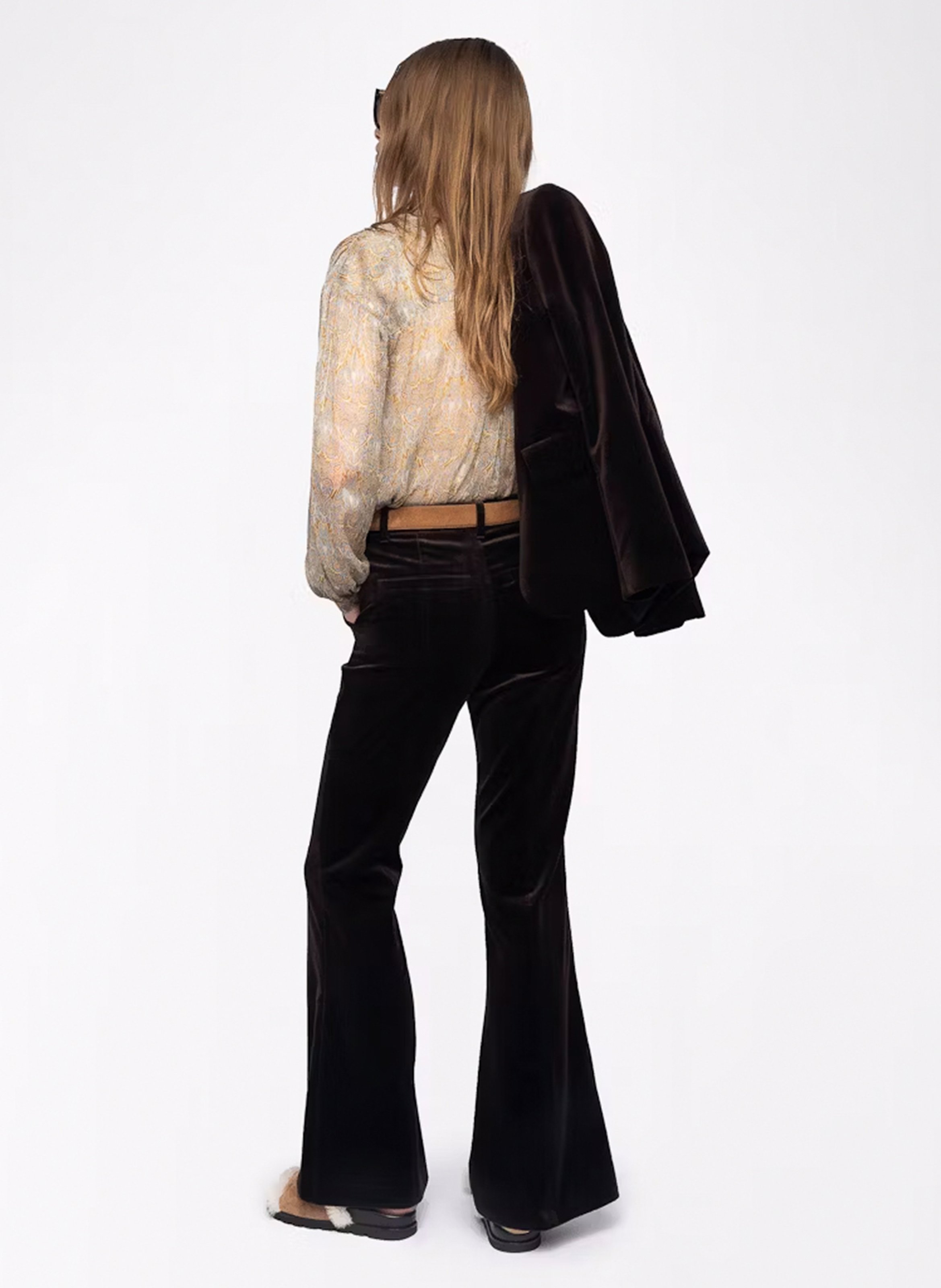Pantalon velours en coton prevy ZADIG&VOLTAIRE Marron