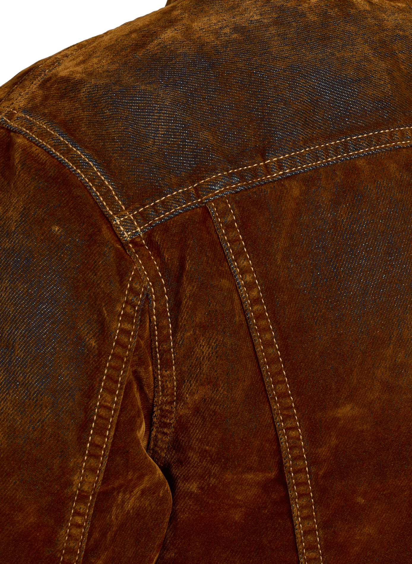 Veste velours col classique en coton recyclé mélangé ACNE STUDIOS Marron