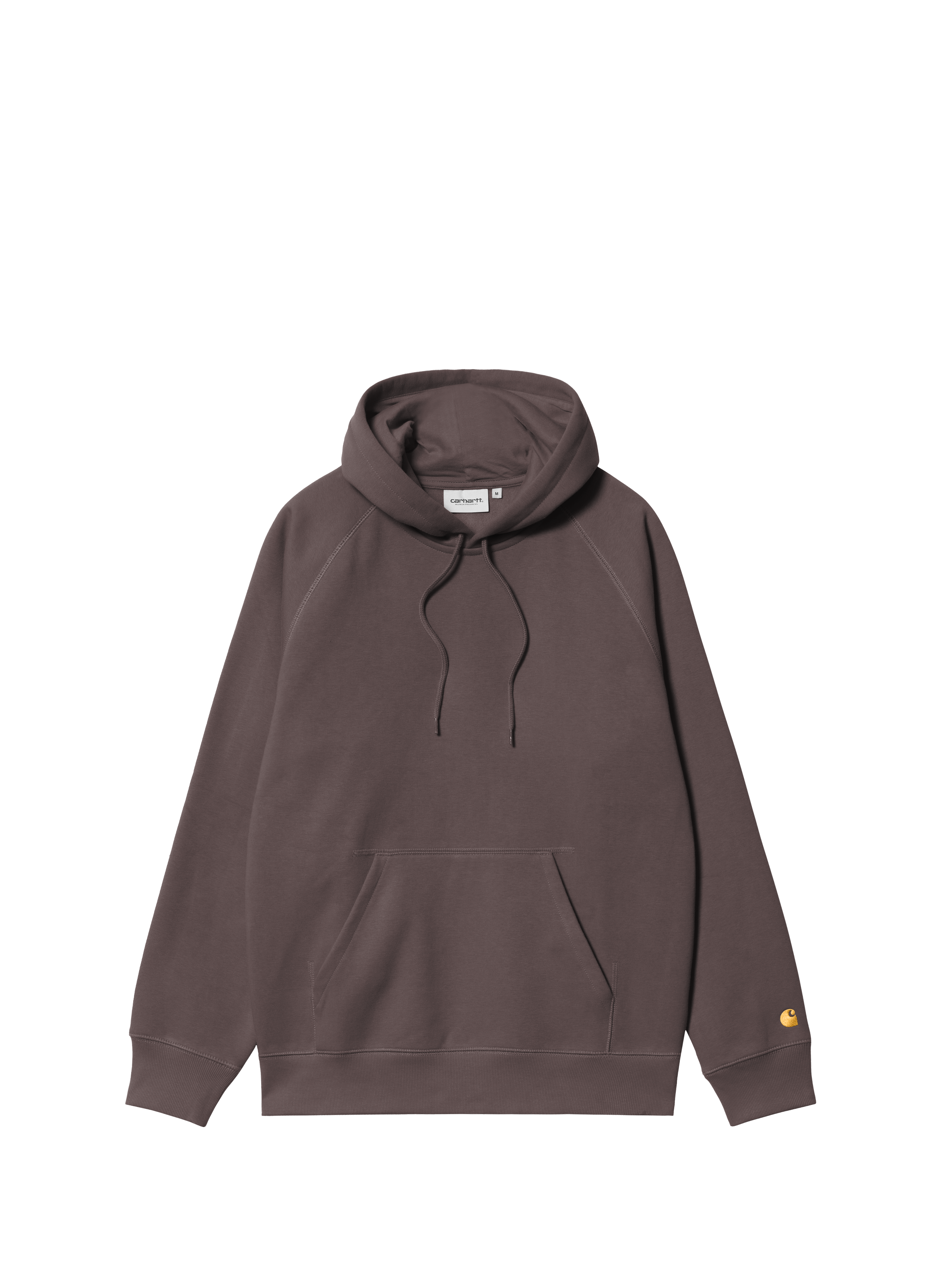 Hoodie uni à capuche en coton mélangé CARHARTT WIP Marron