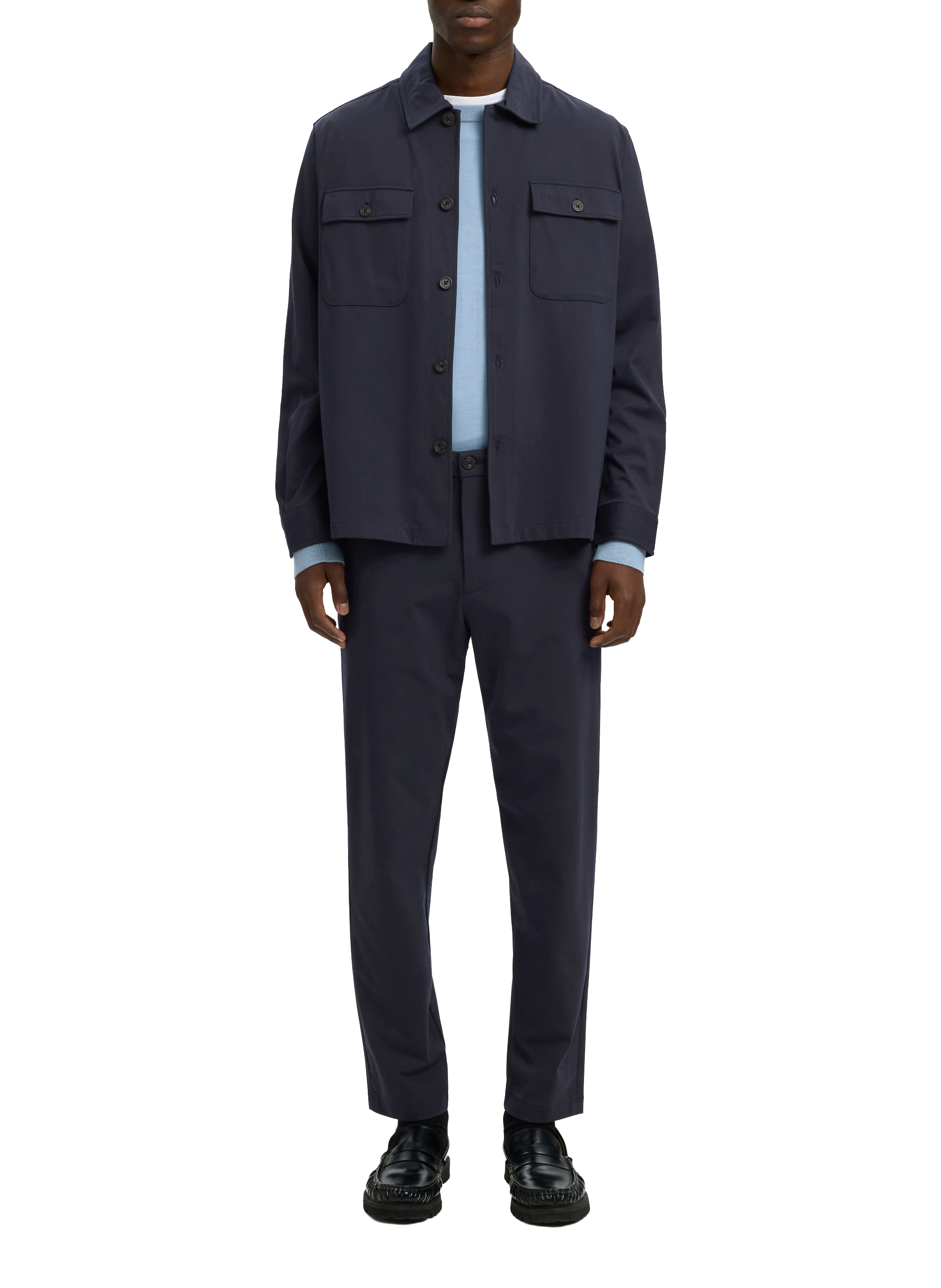 Pantalon slim tapered SELECTED Bleu