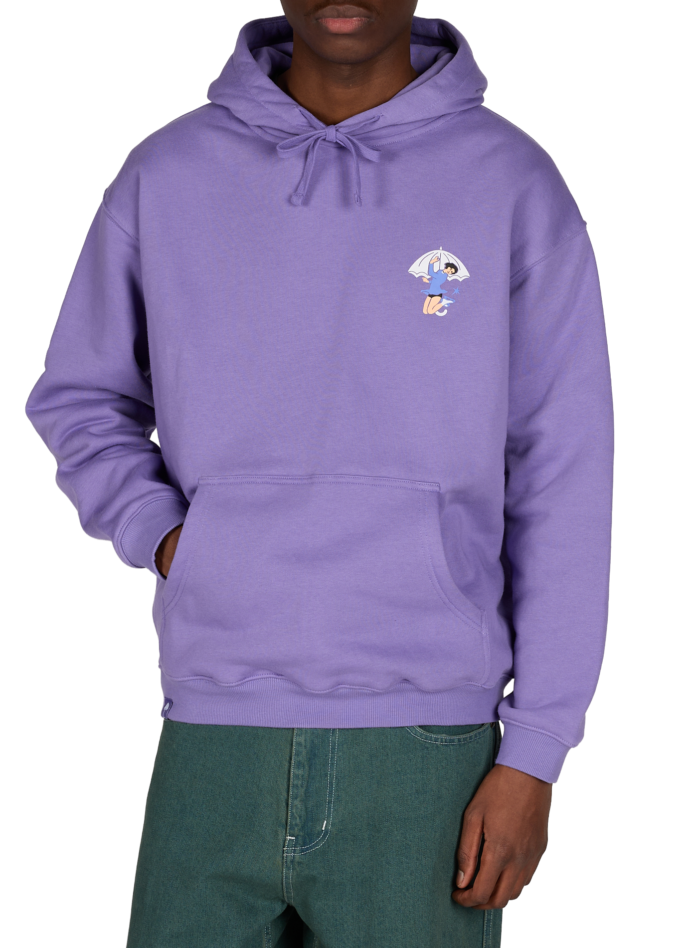 Sweat ample à capuche en coton mélangé HELAS CAPS Violet