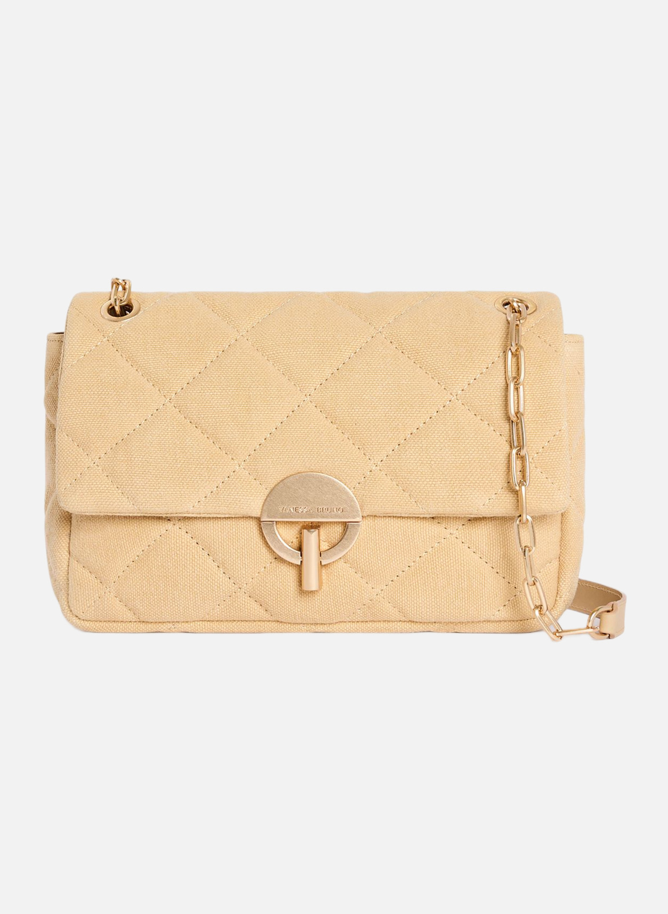 Grand sac moon en lin VANESSA BRUNO Orange