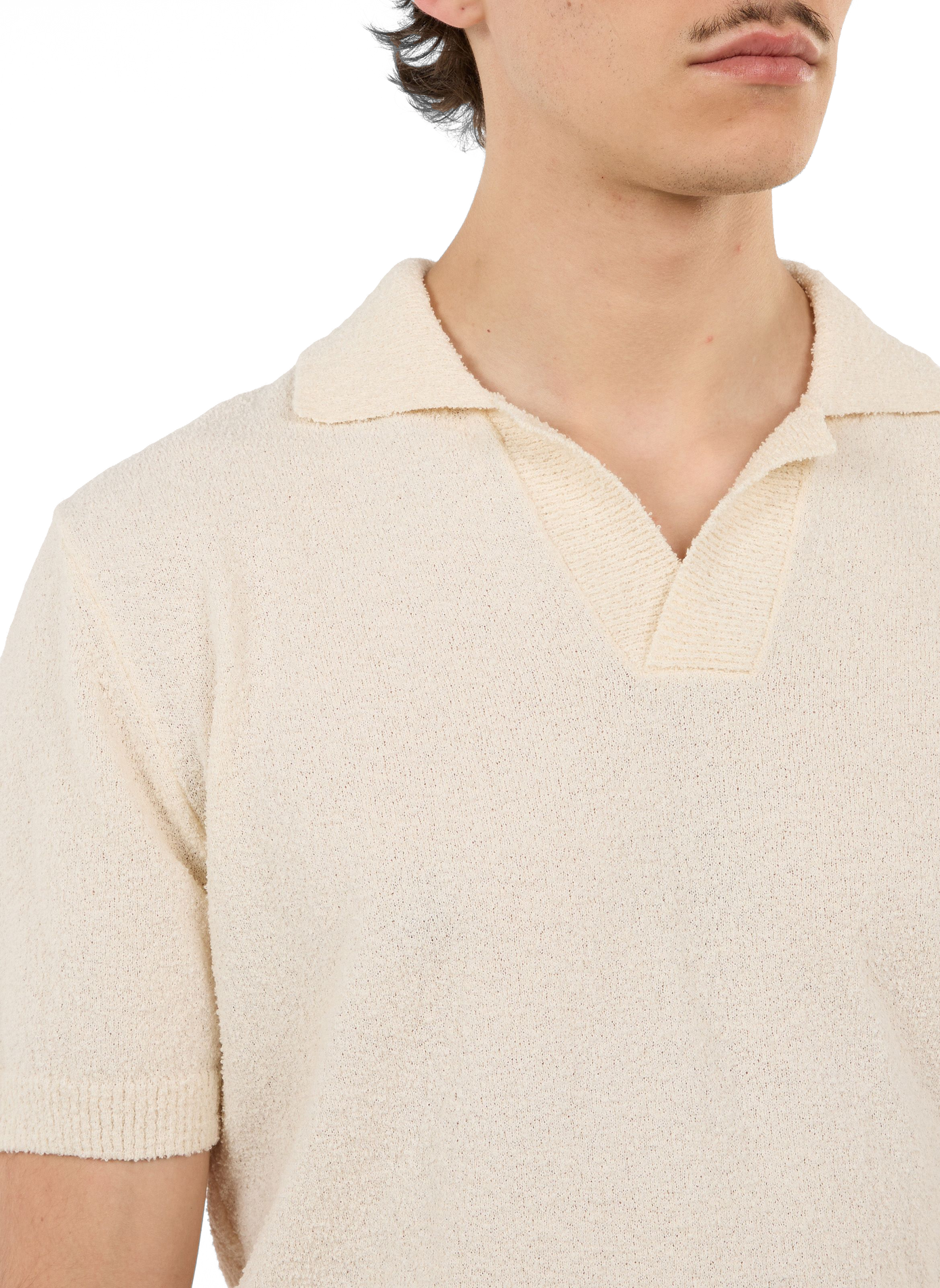 Short-sleeved blended cotton Hula polo SAISON 1865 Beige