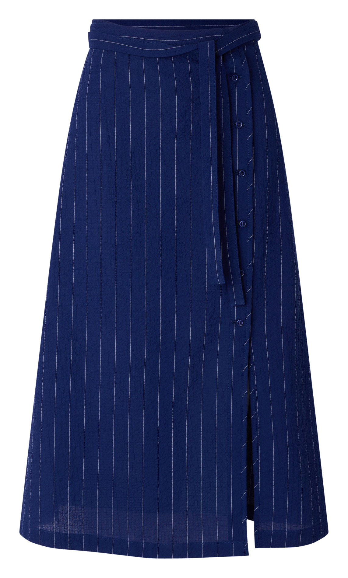 Jupe midi évasée en coton mélangé ola SESSUN Bleu