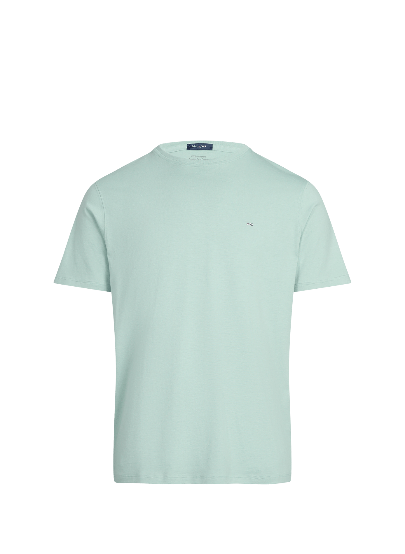 Tee-shirt droit col rond en coton EDEN PARK Bleu