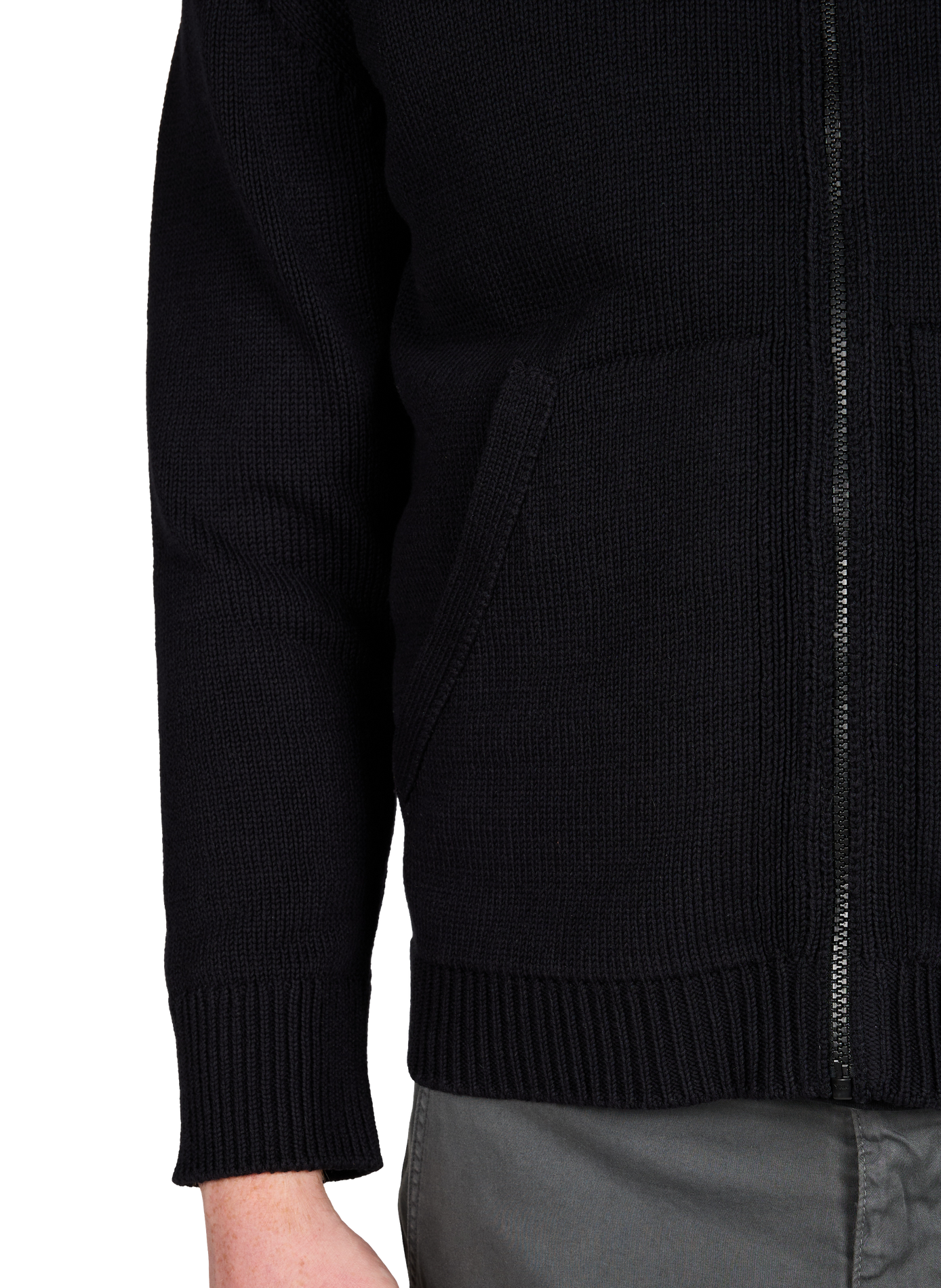 Cardigan côtelé avec gilet intérieur amovible CP COMPANY Bleu