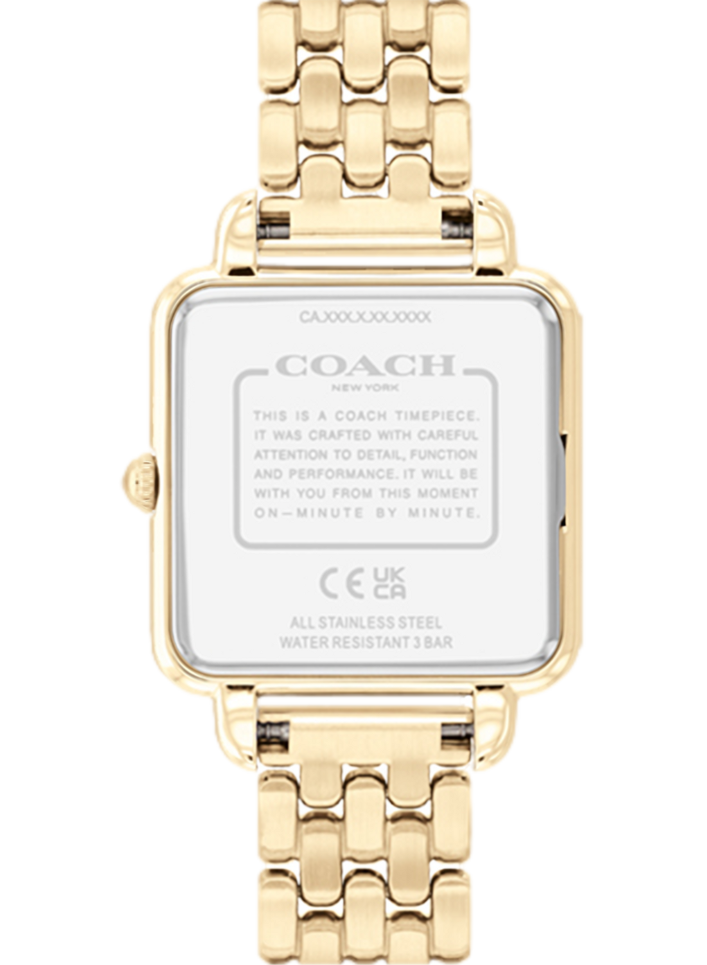 Montre quartz Cass en acier inoxydable COACH MONTRES Doré