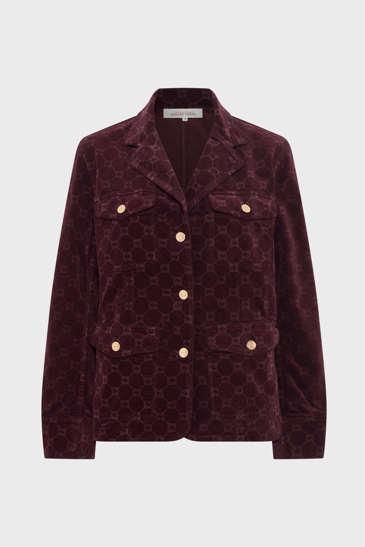 Veste en velours à monogramme - nyssa GERARD DAREL Rouge