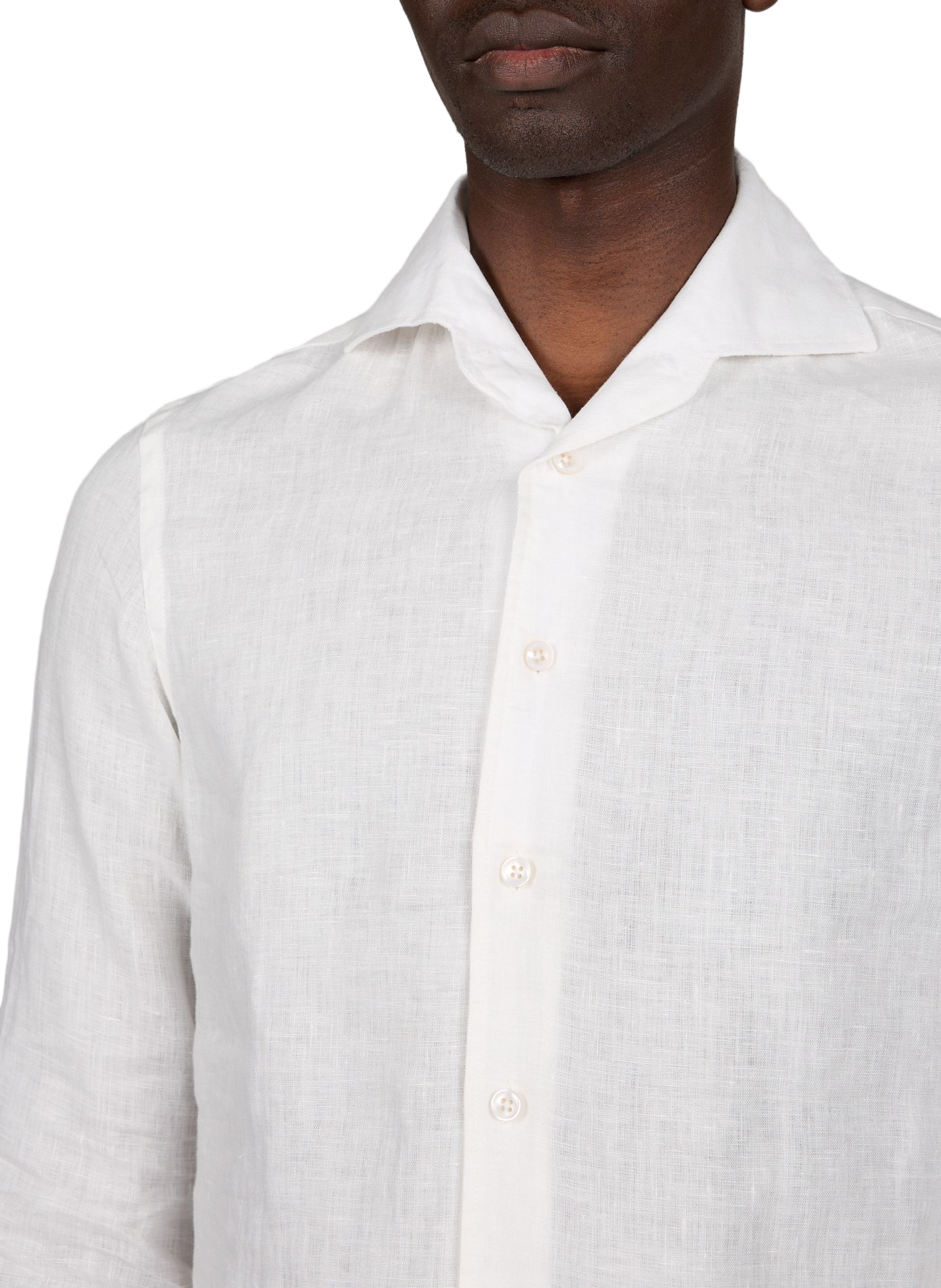 Straight linen shirt AURELIEN Beige