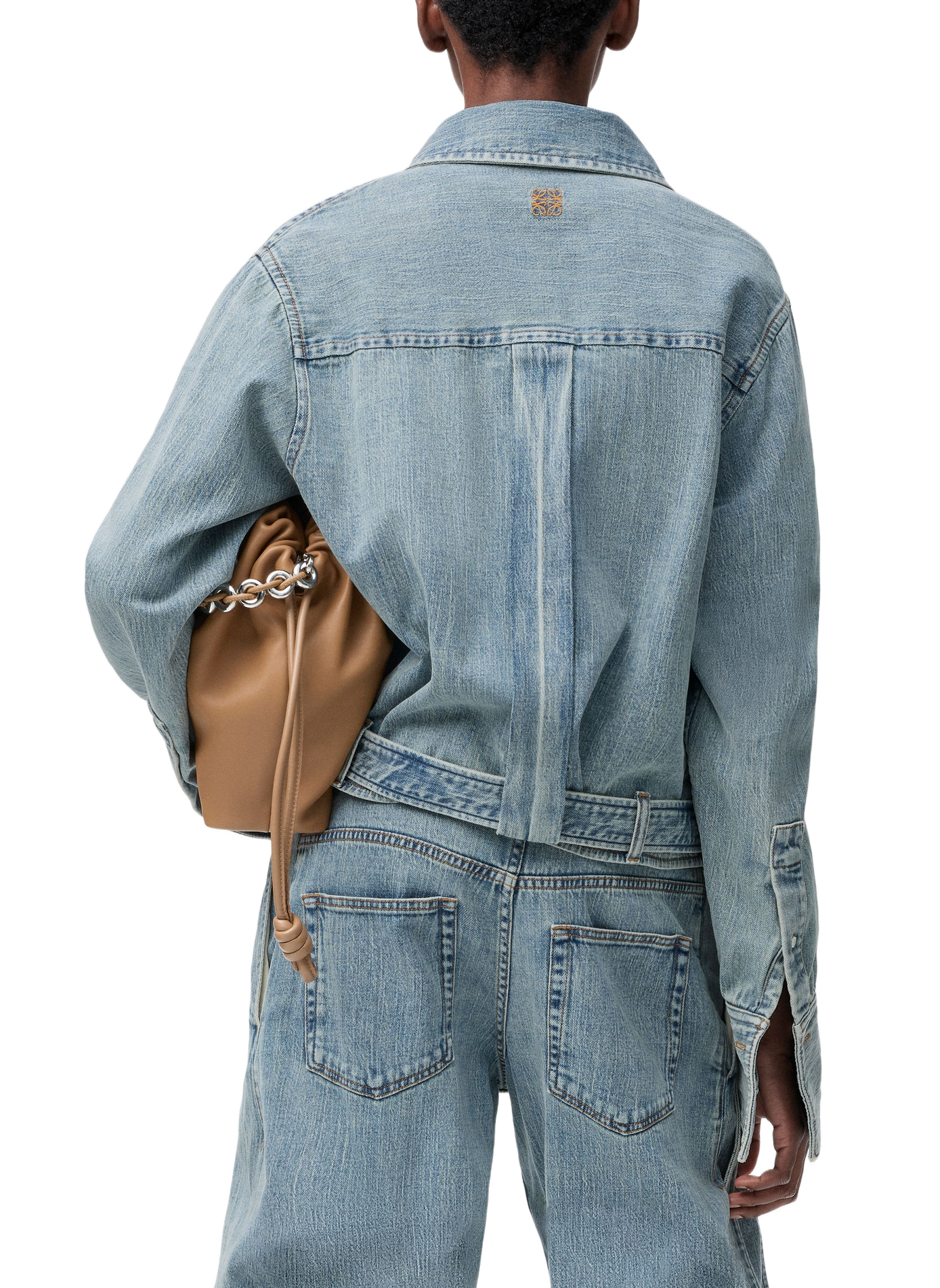Draped denim shirt LOEWE Blue