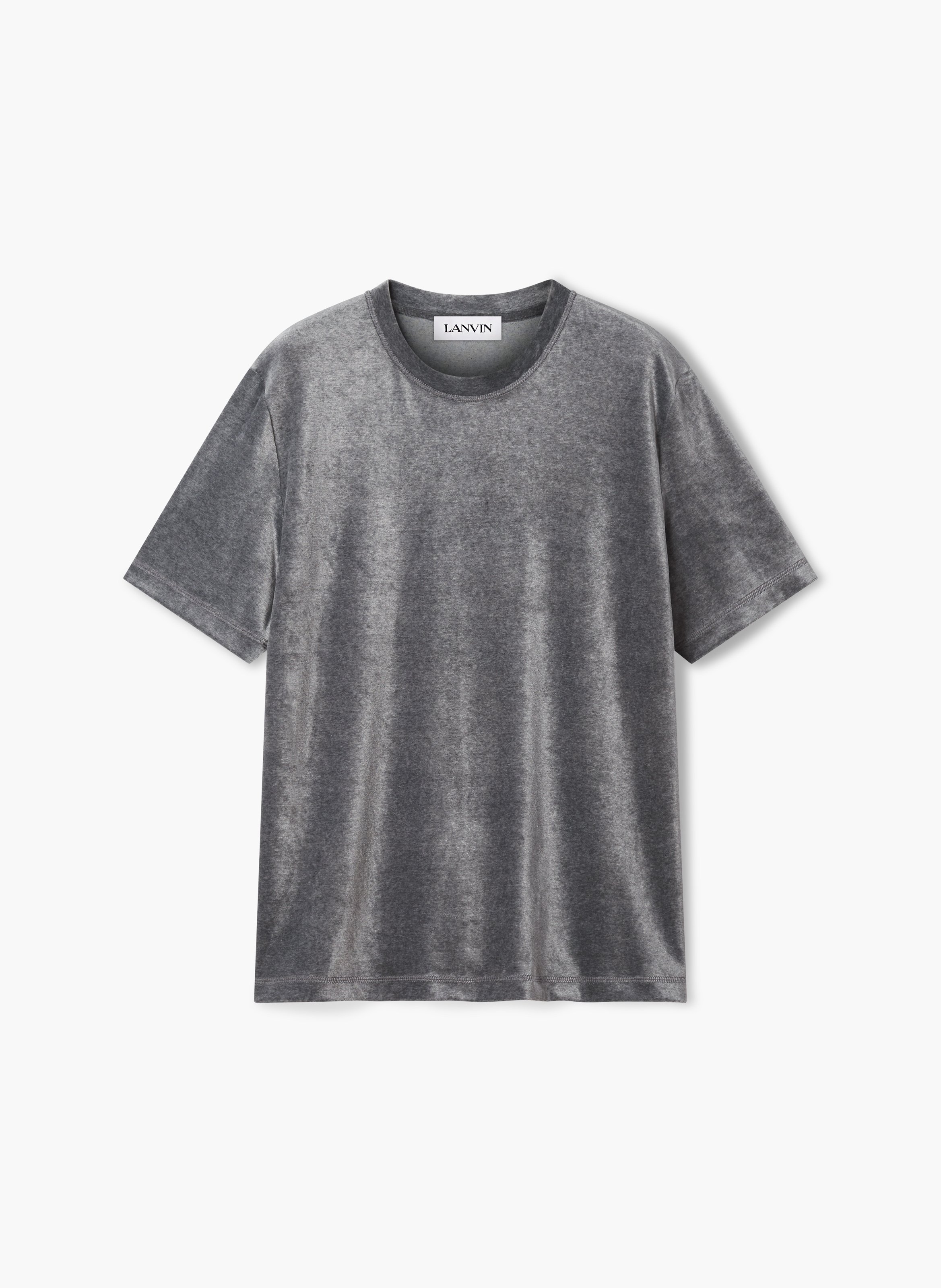 T-shirt en velours LANVIN Gris