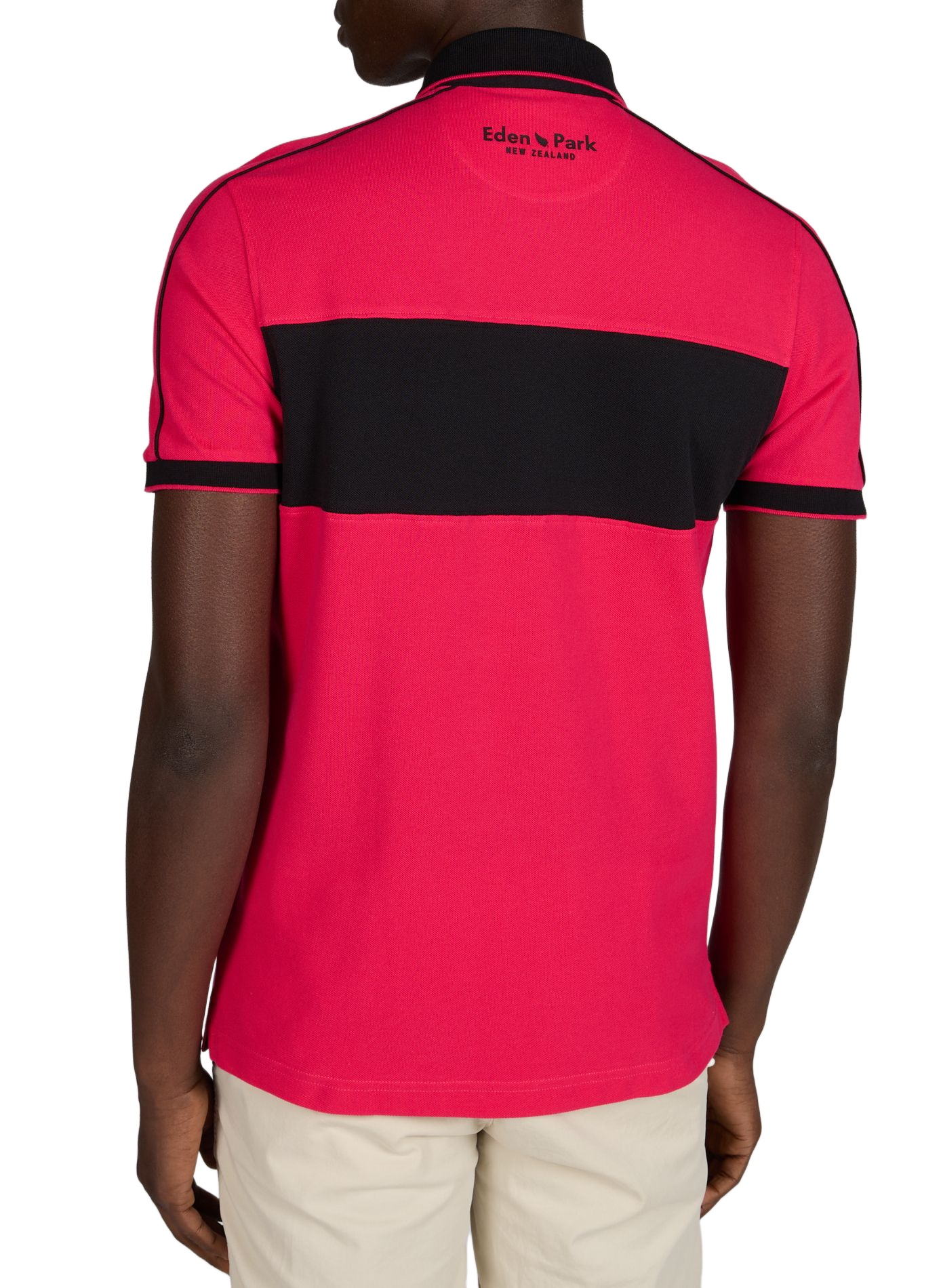 Polo à manches courtes en coton EDEN PARK Rose