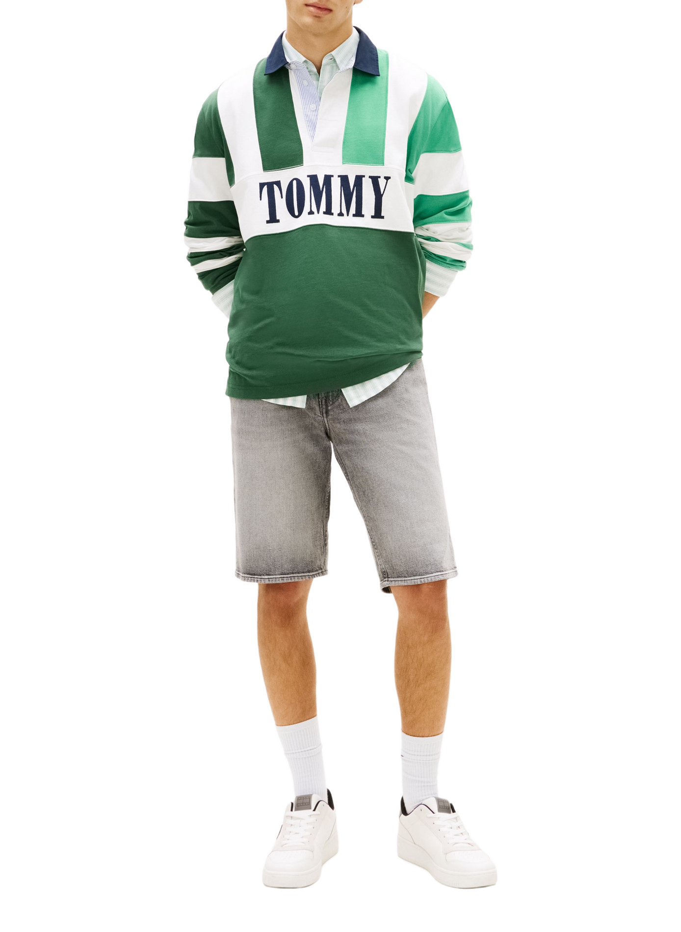 Short in blended cotton TOMMY HILFIGER Grey