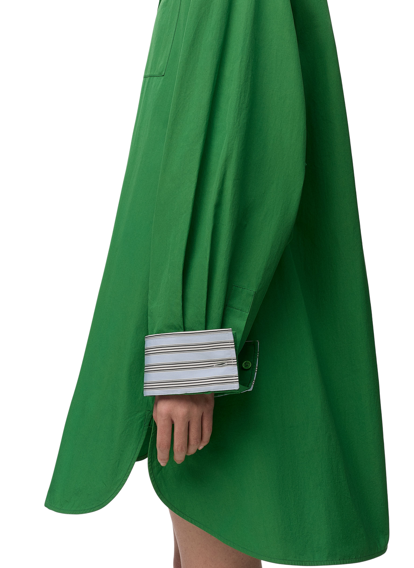 Robe chemise en coton LOEWE Vert