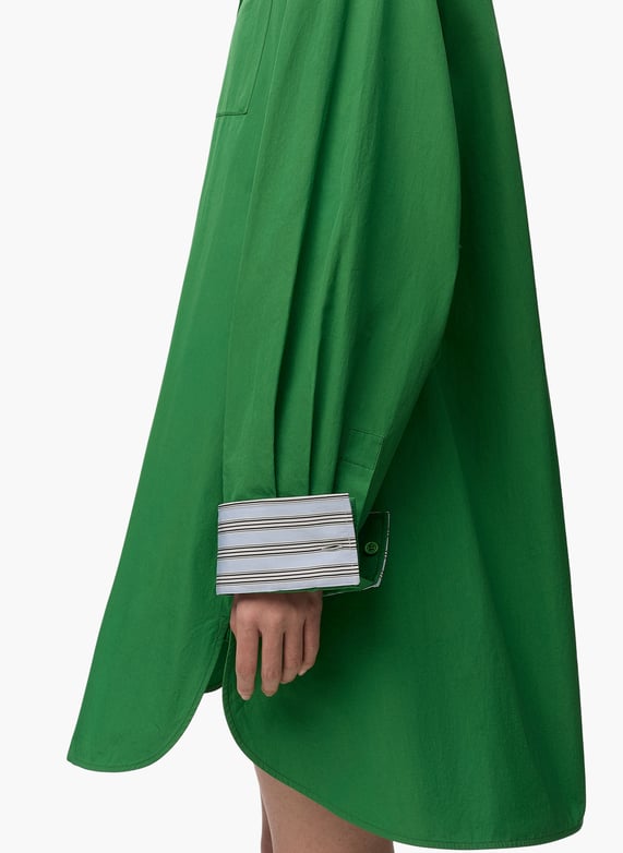 loewe green dress LOEWE - Shirt Dress In Cotton for Woman - 32