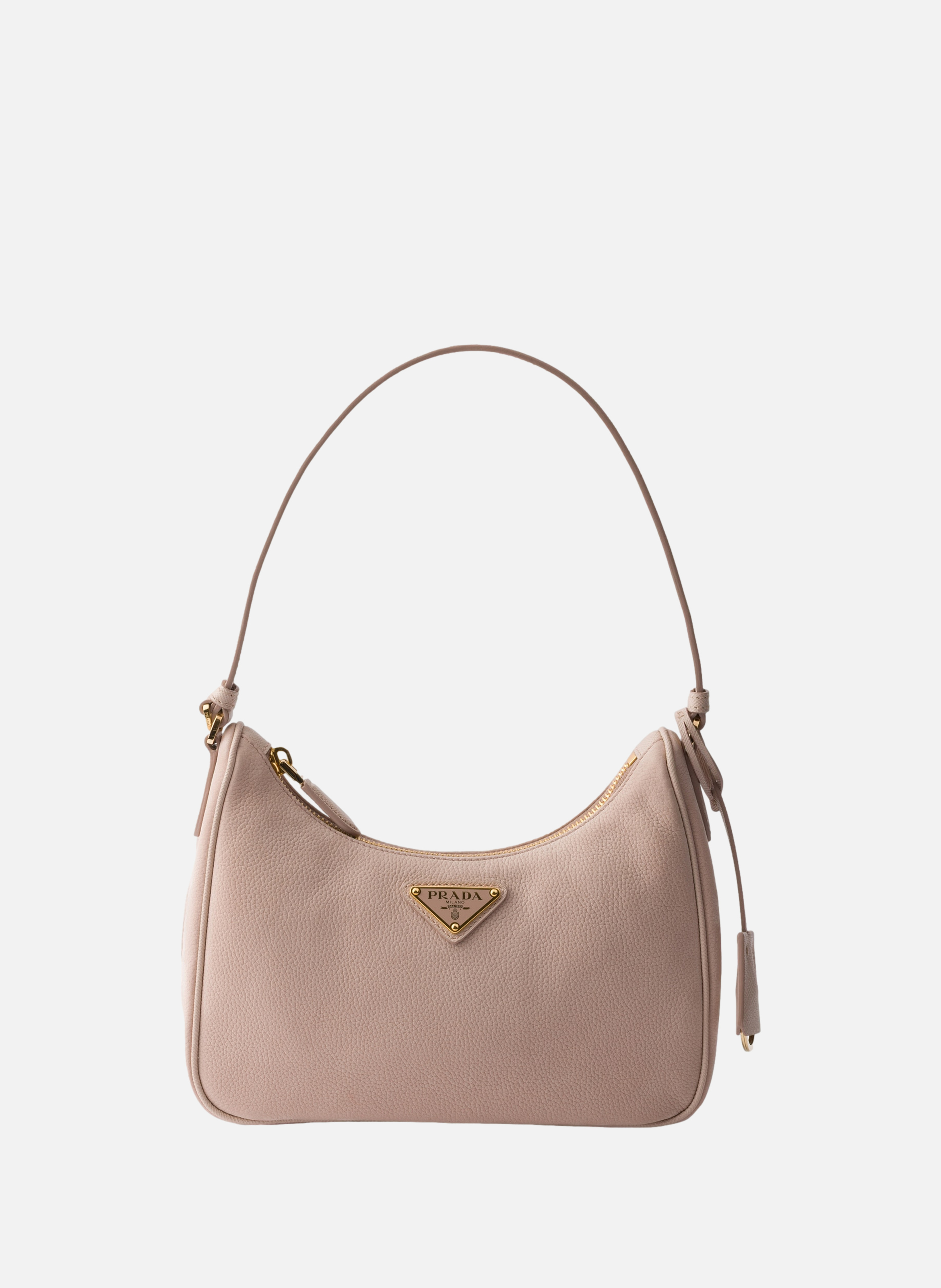 Mini sac prada re-edition 2005 en cuir nubuck et s PRADA Rose