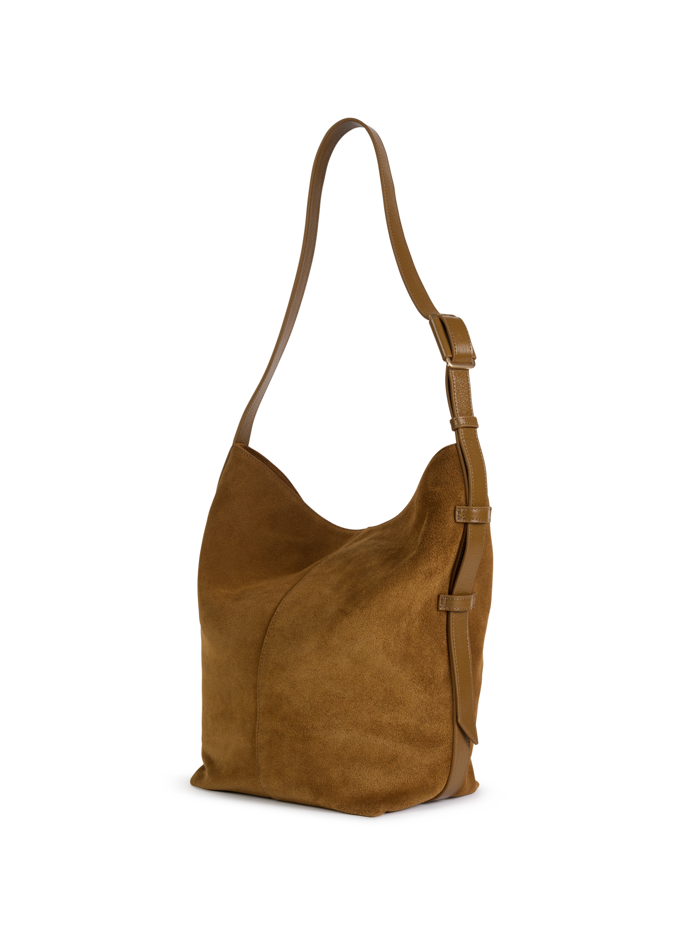 Schultertasche aus Leder NAT & NIN Braun