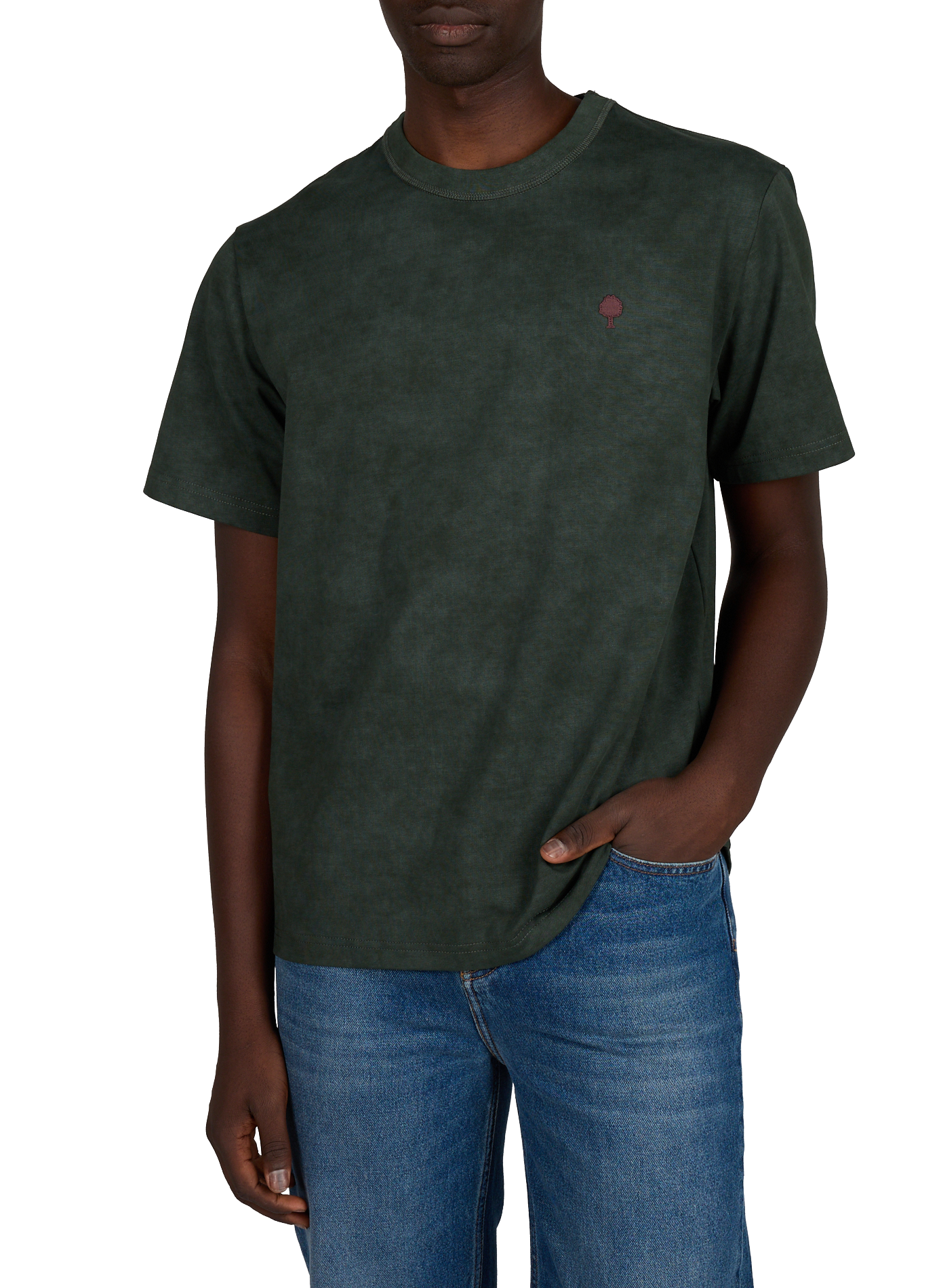 T-shirt ample en coton FAGUO Vert