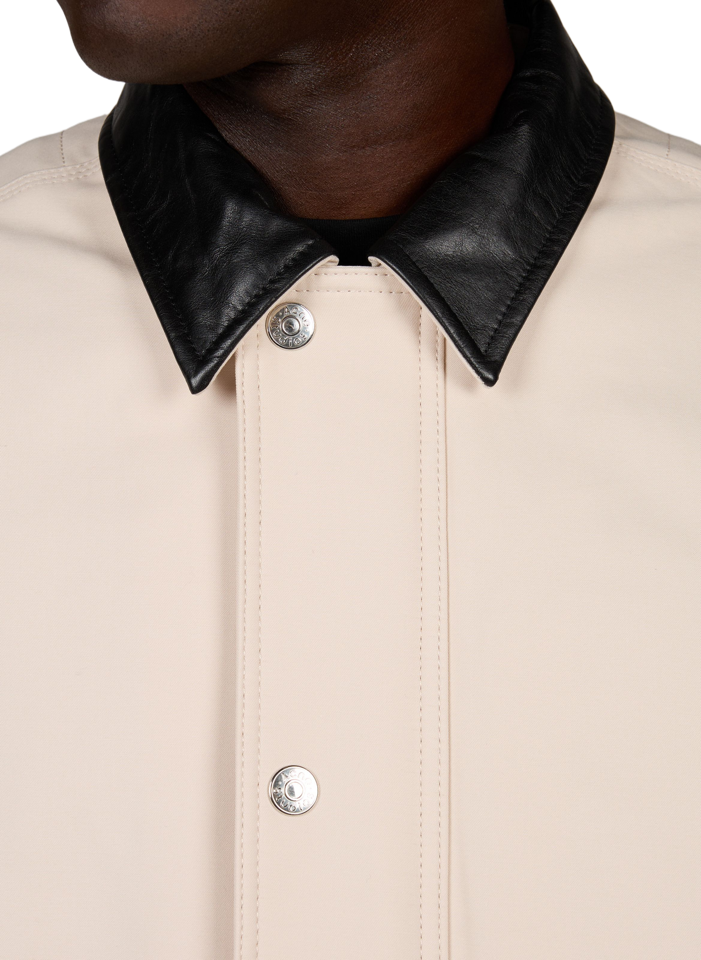 Veste oversize en coton ACNE STUDIOS Beige