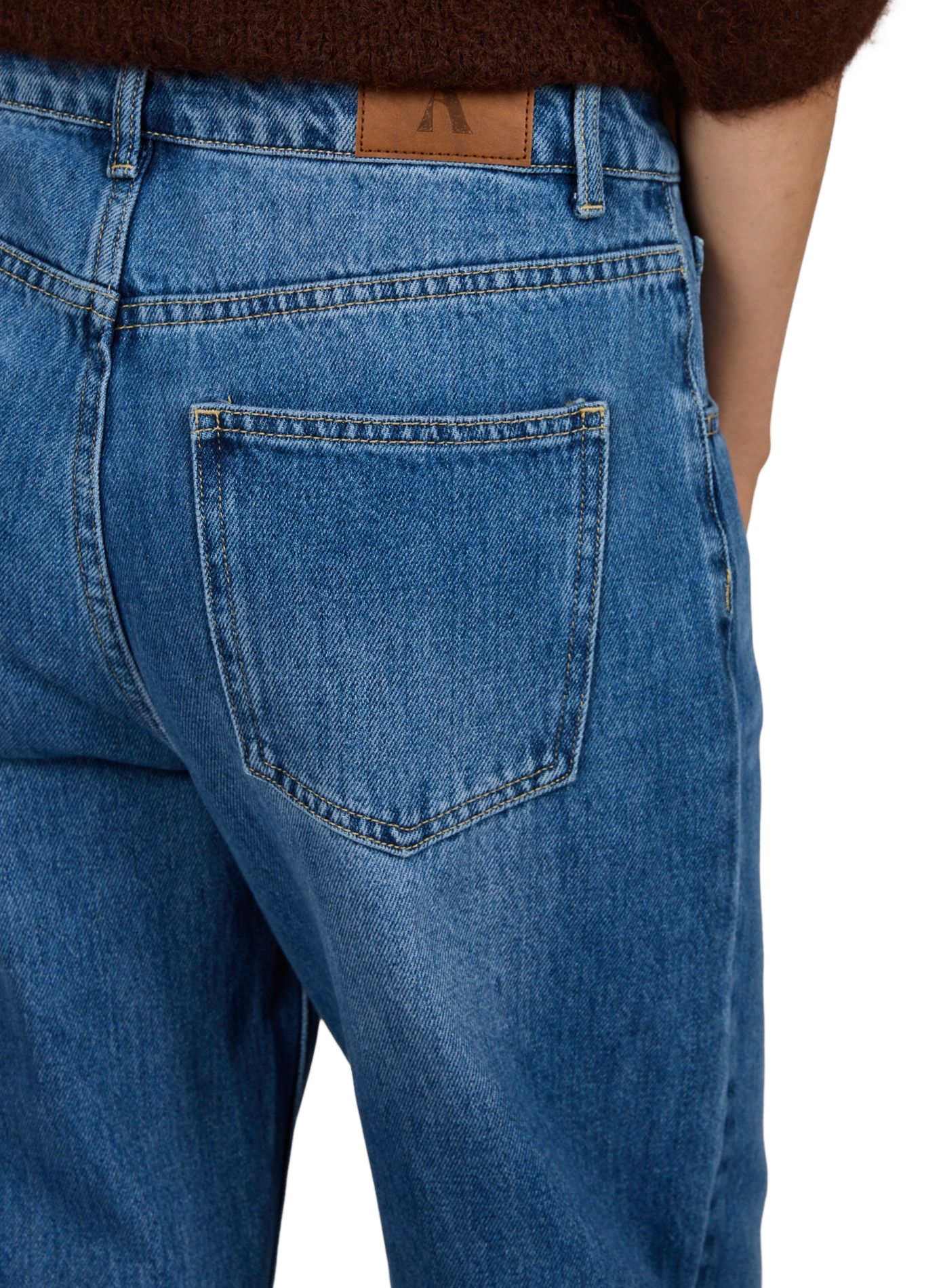 Wide leg cotton denim jeans ARTLOVE Blue