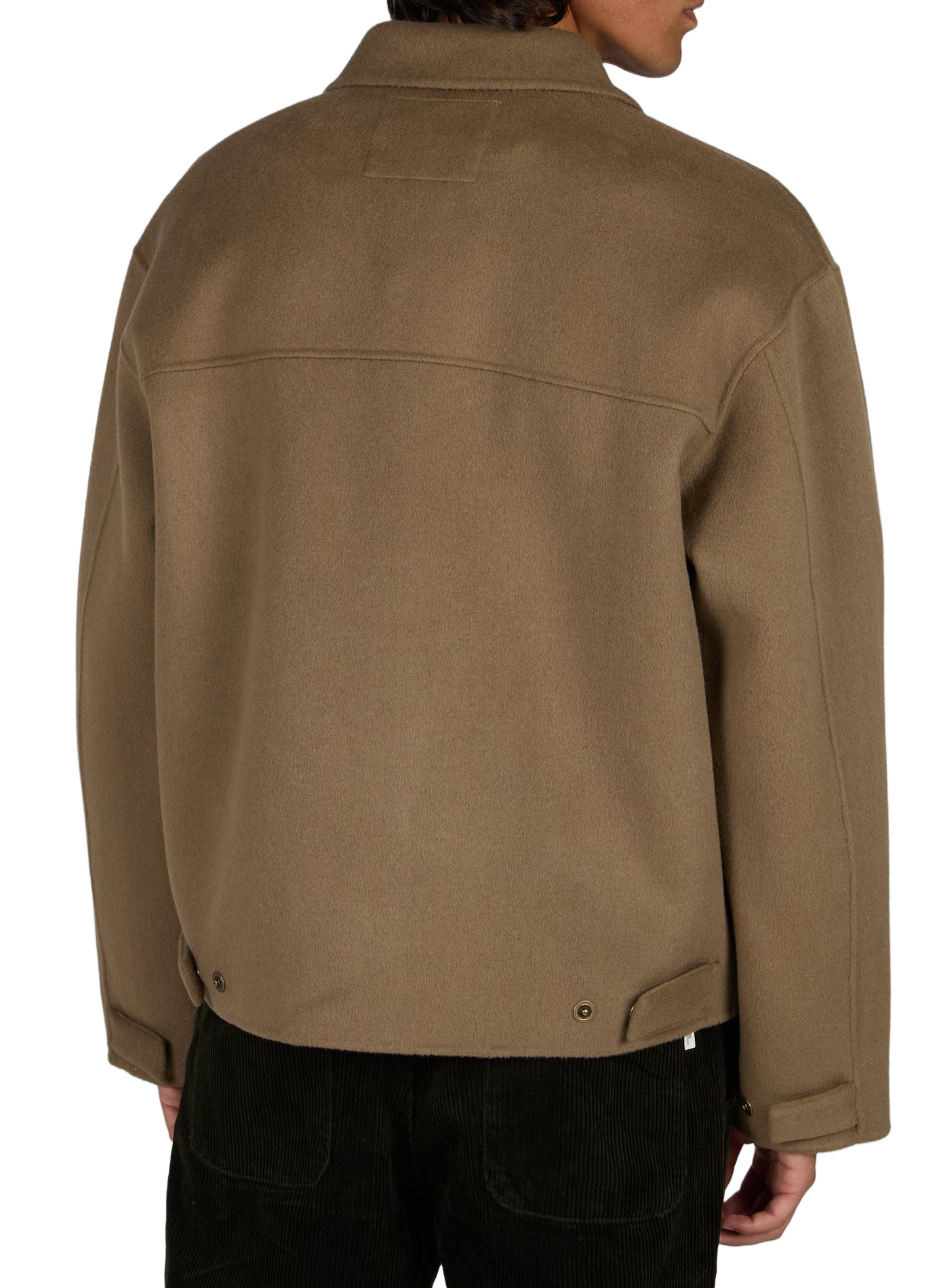 Straight wool blend jacket BELLEROSE Beige