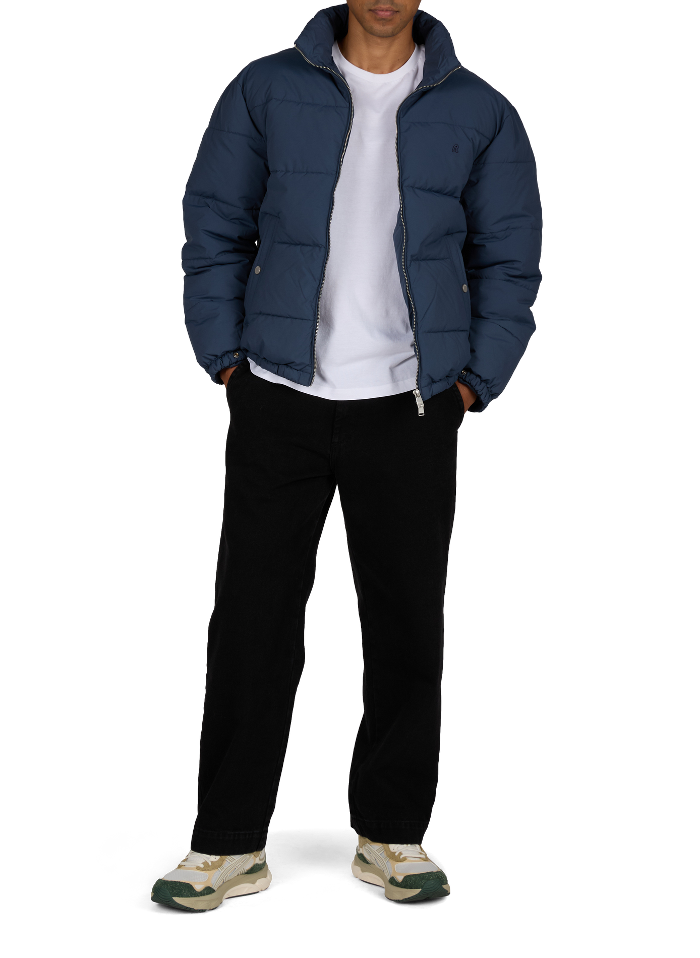 Daunenjacke mit hohem Kragen REPLAY Blau