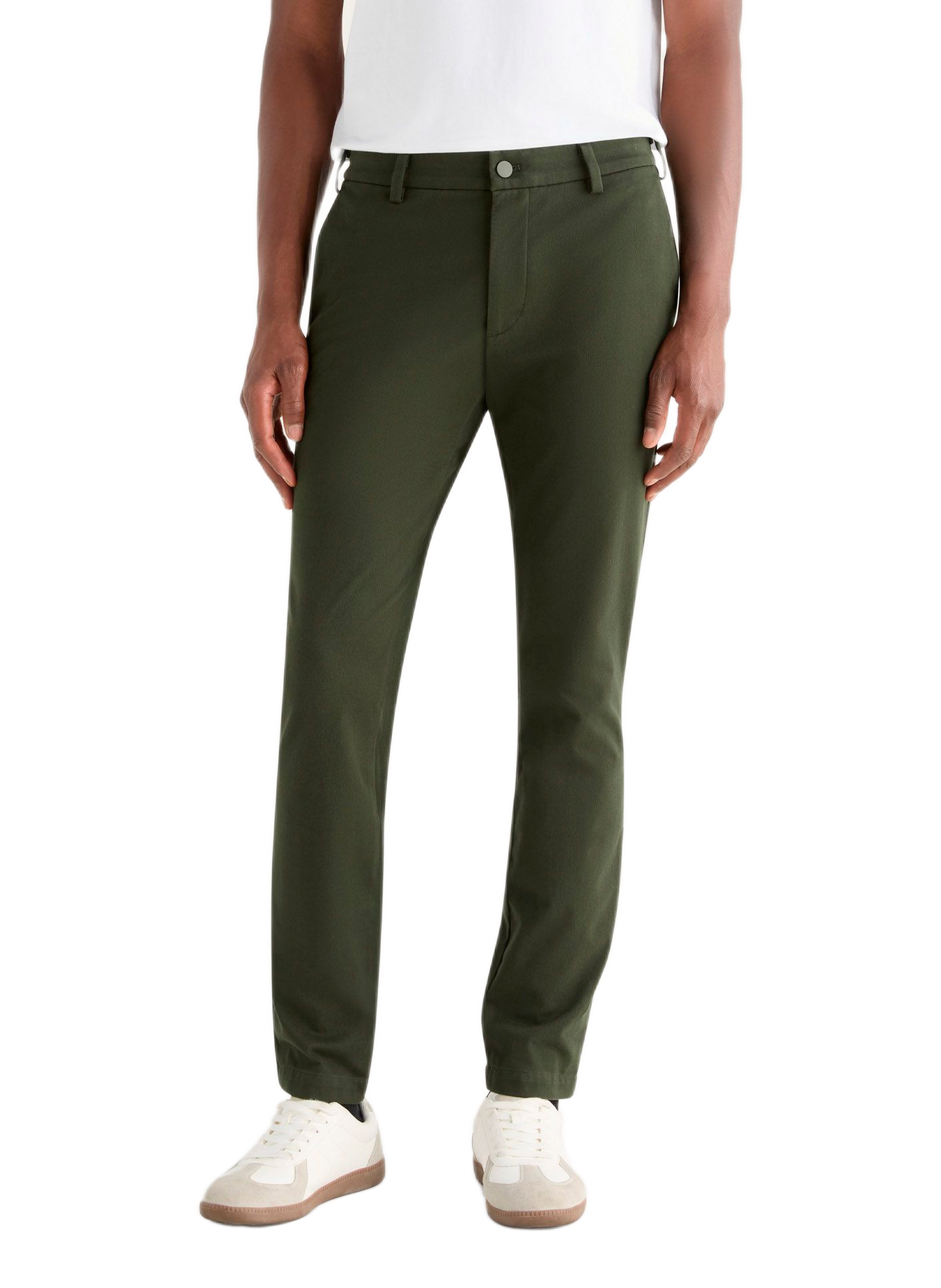 Pantalon chino en coton mélangé | Gris DOCKERS Homme