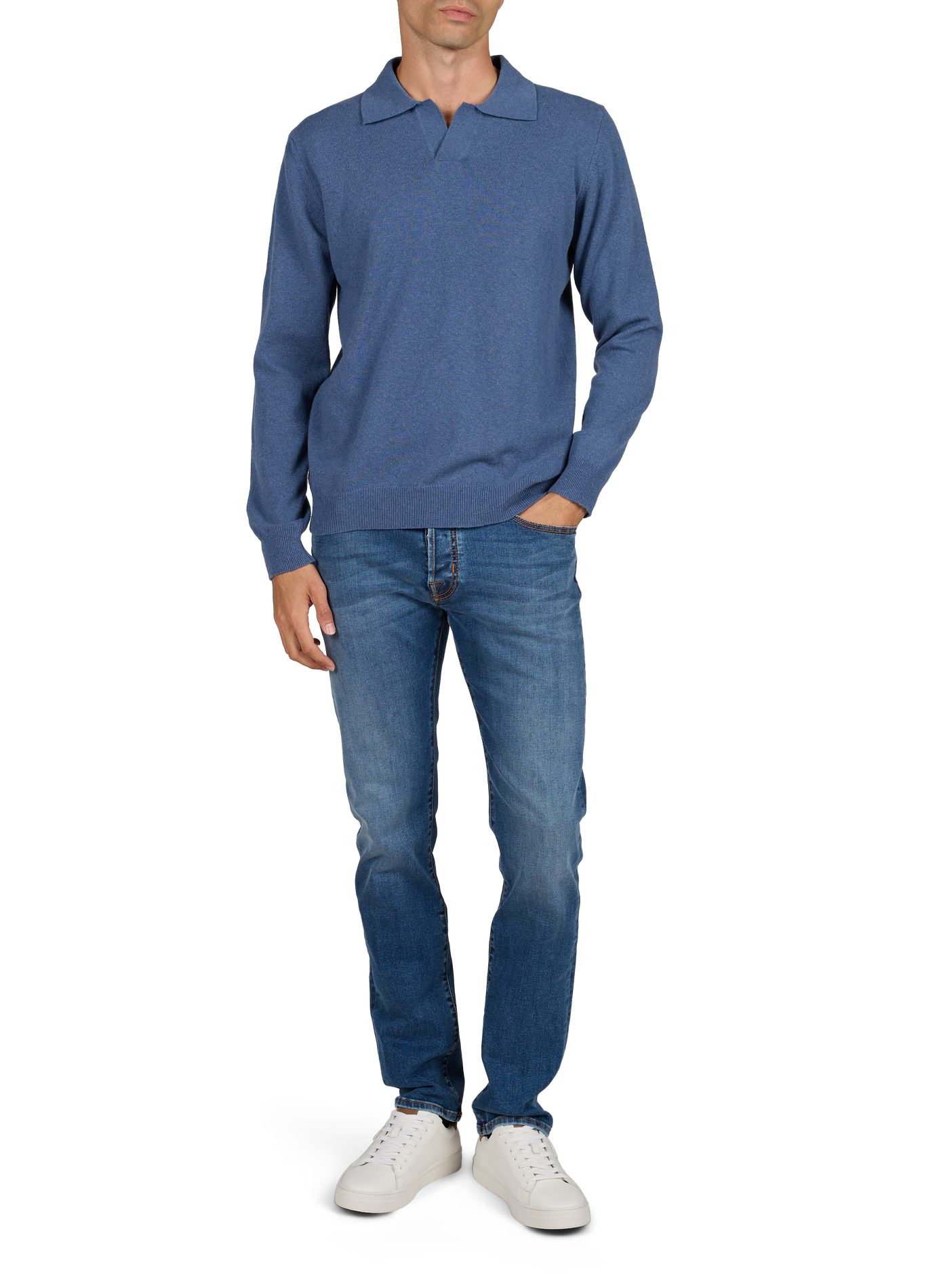 Gabino wollen polotrui LAFAURIE Blauw