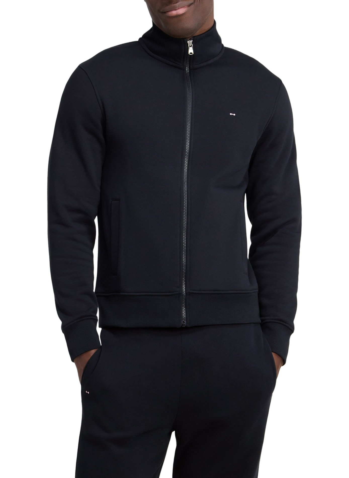 Sweat slim en coton EDEN PARK Noir