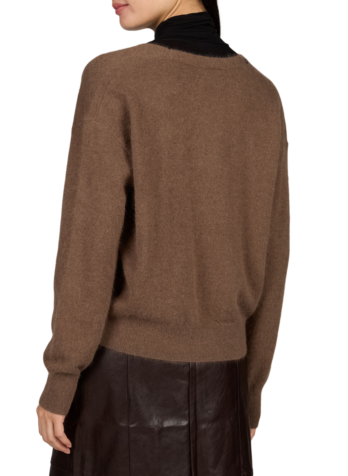 Oversize-Weste mit V-Ausschnitt ARTLOVE Braun