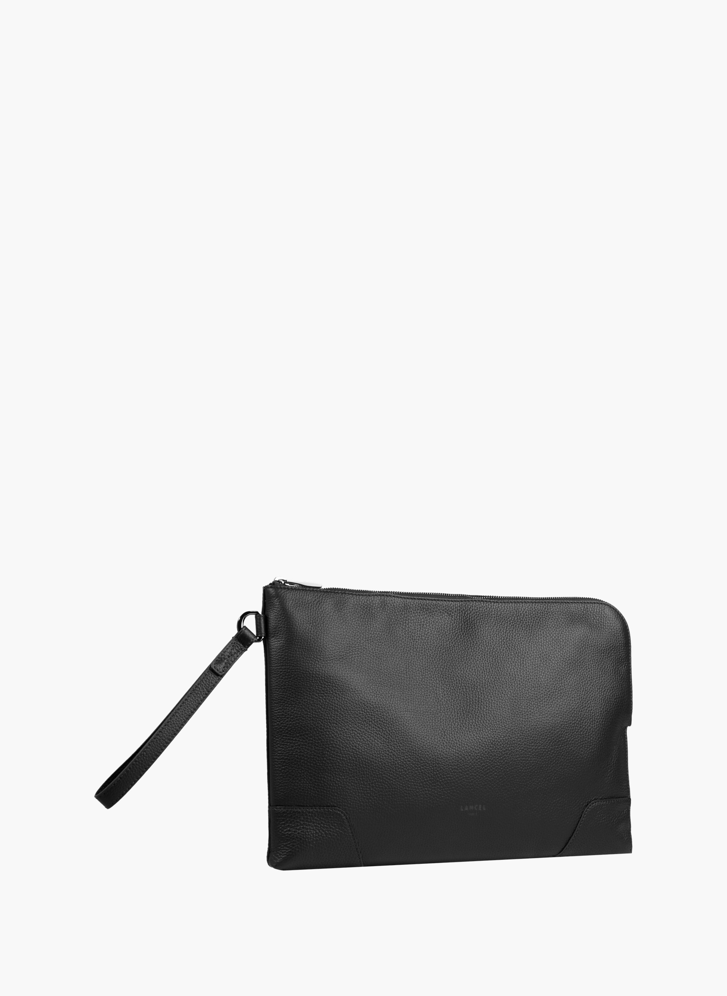 Pochette zippée l charlie de lancel en cuir LANCEL Noir