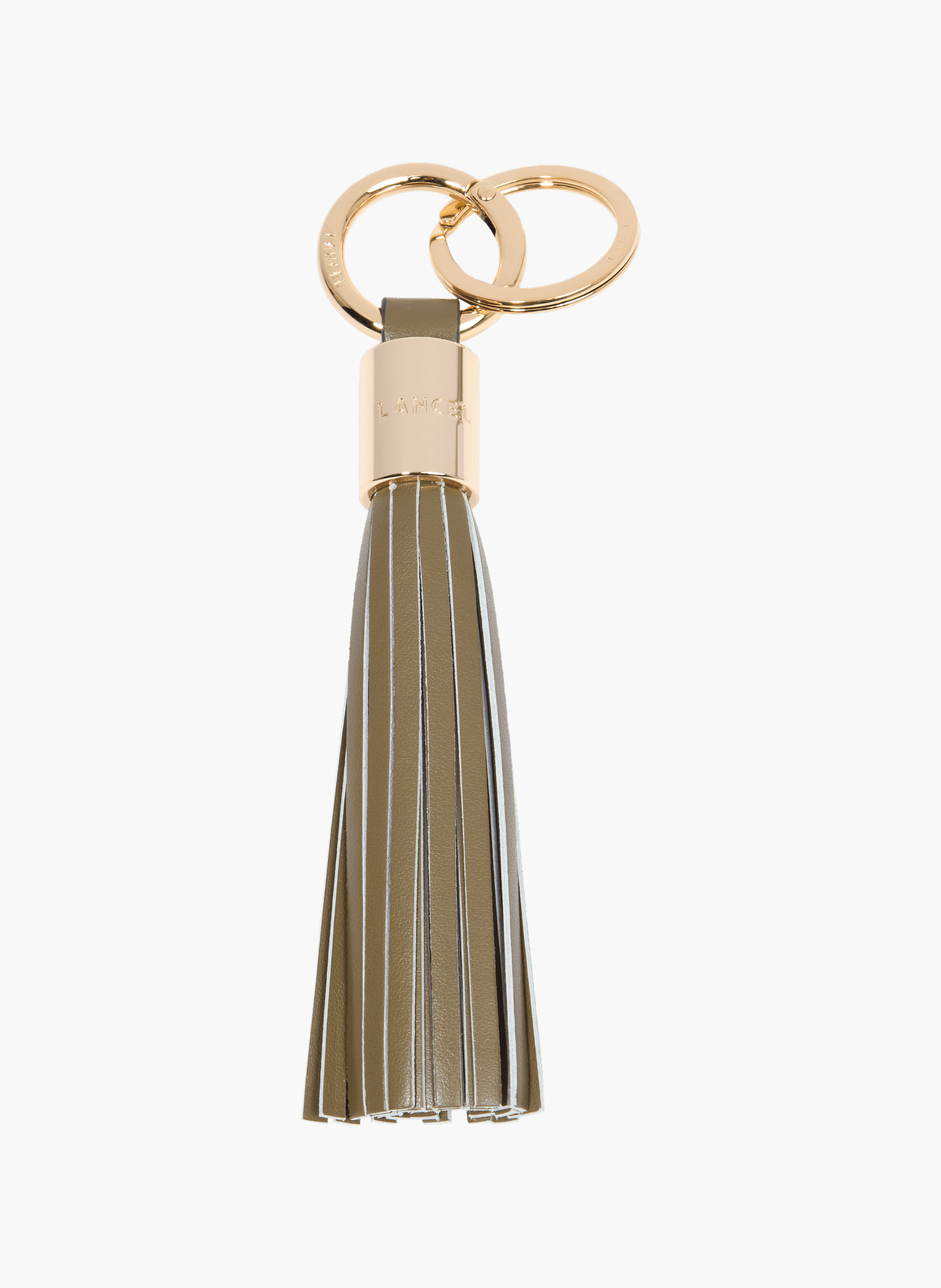 Porte-clés pompon l premier flirt de lancel en cuir LANCEL Vert