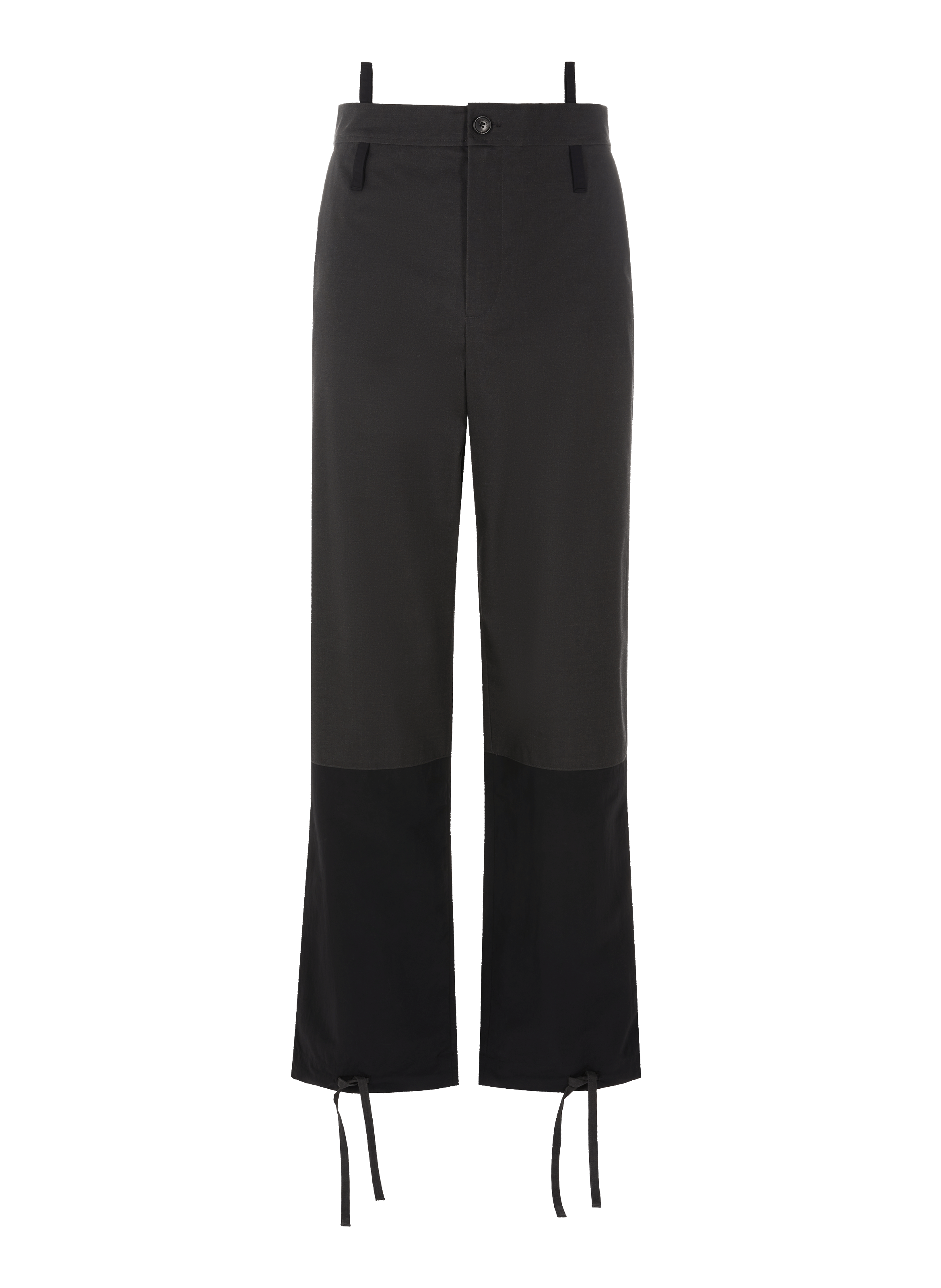 JACQUEMUS Loose-fit trousers with inserts No color